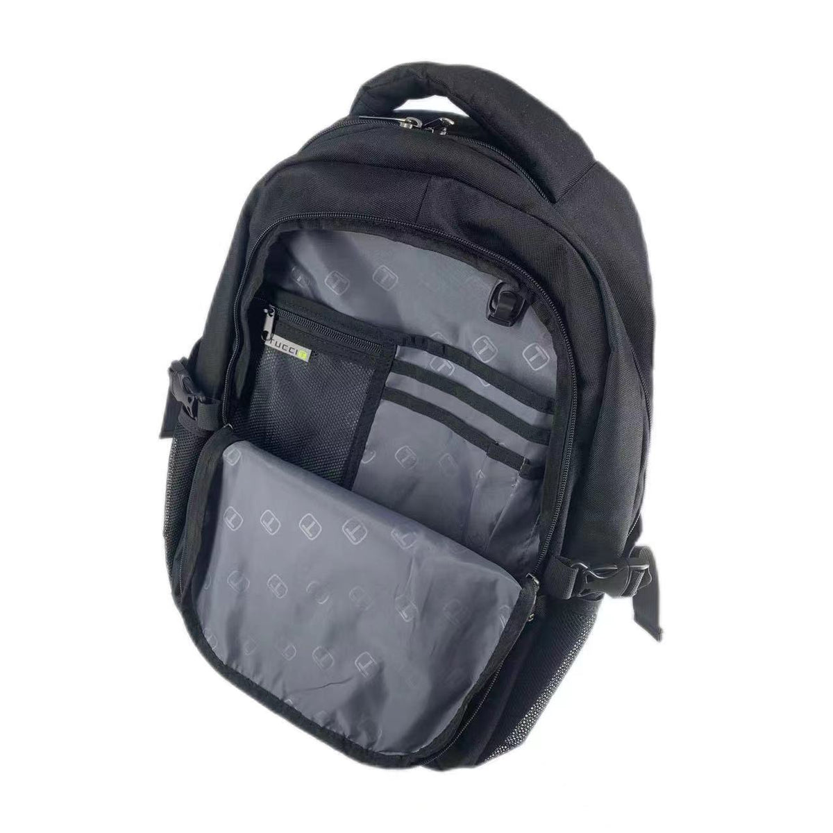 Sac à dos pour ordinateur portable TUCCI Italy Scout Classic – Sac de voyage, de travail et d'école avec bretelles rembourrées, multiples compartiments et dos rembourré en filet respirant