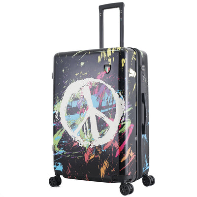 TUCCI Italy Spray Art Peace In The World 28" Luggage Suitcase