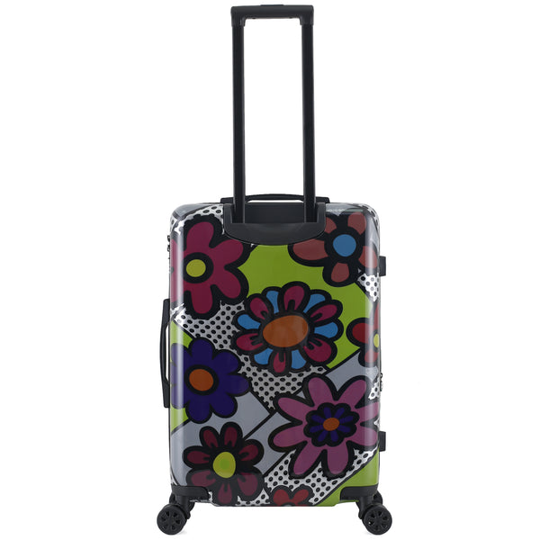 TUCCI Italy Pop Art Flower Dots 24" Luggage Suitcase