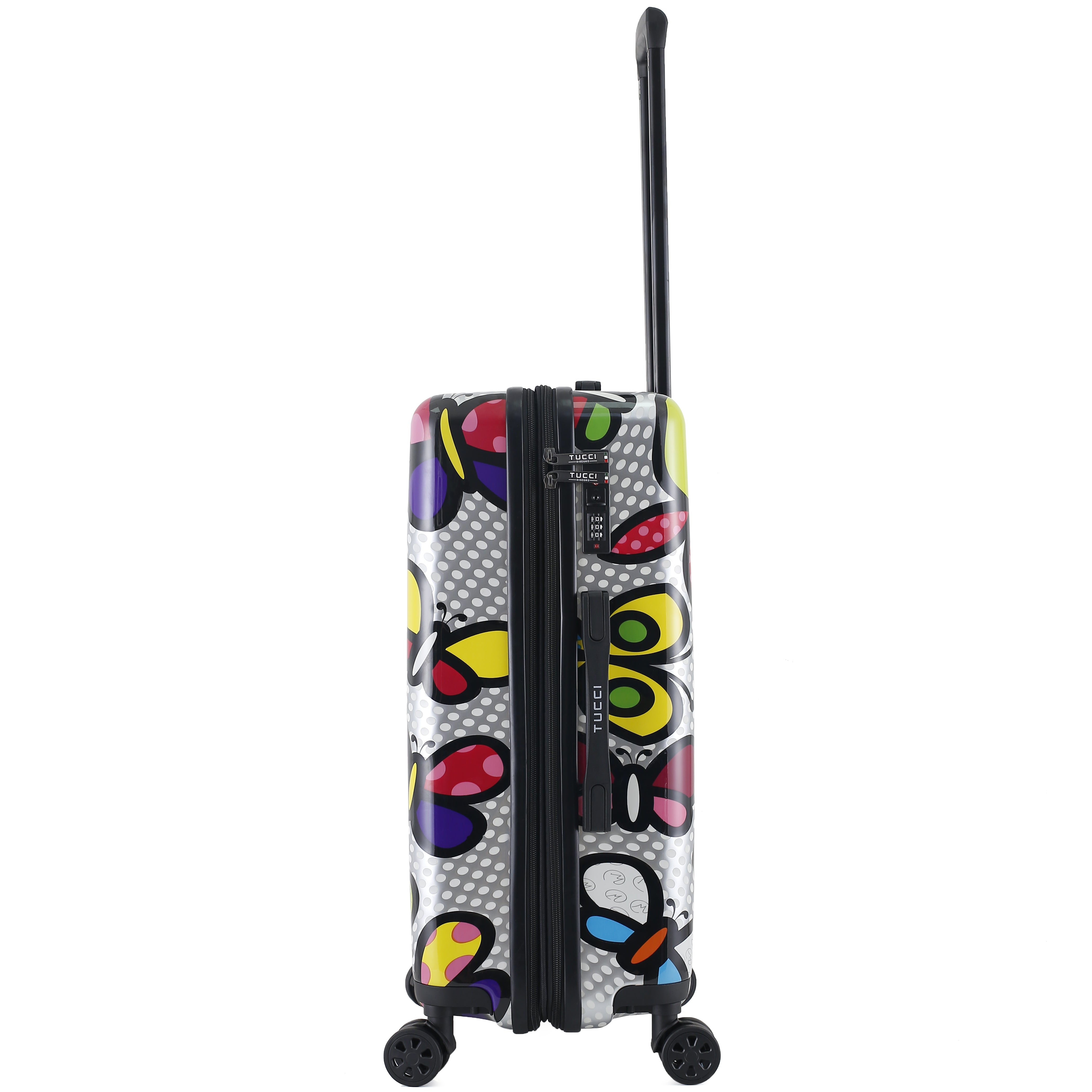 TUCCI Italy Pop Art Butterfly Pop 28" Luggage Suitcase