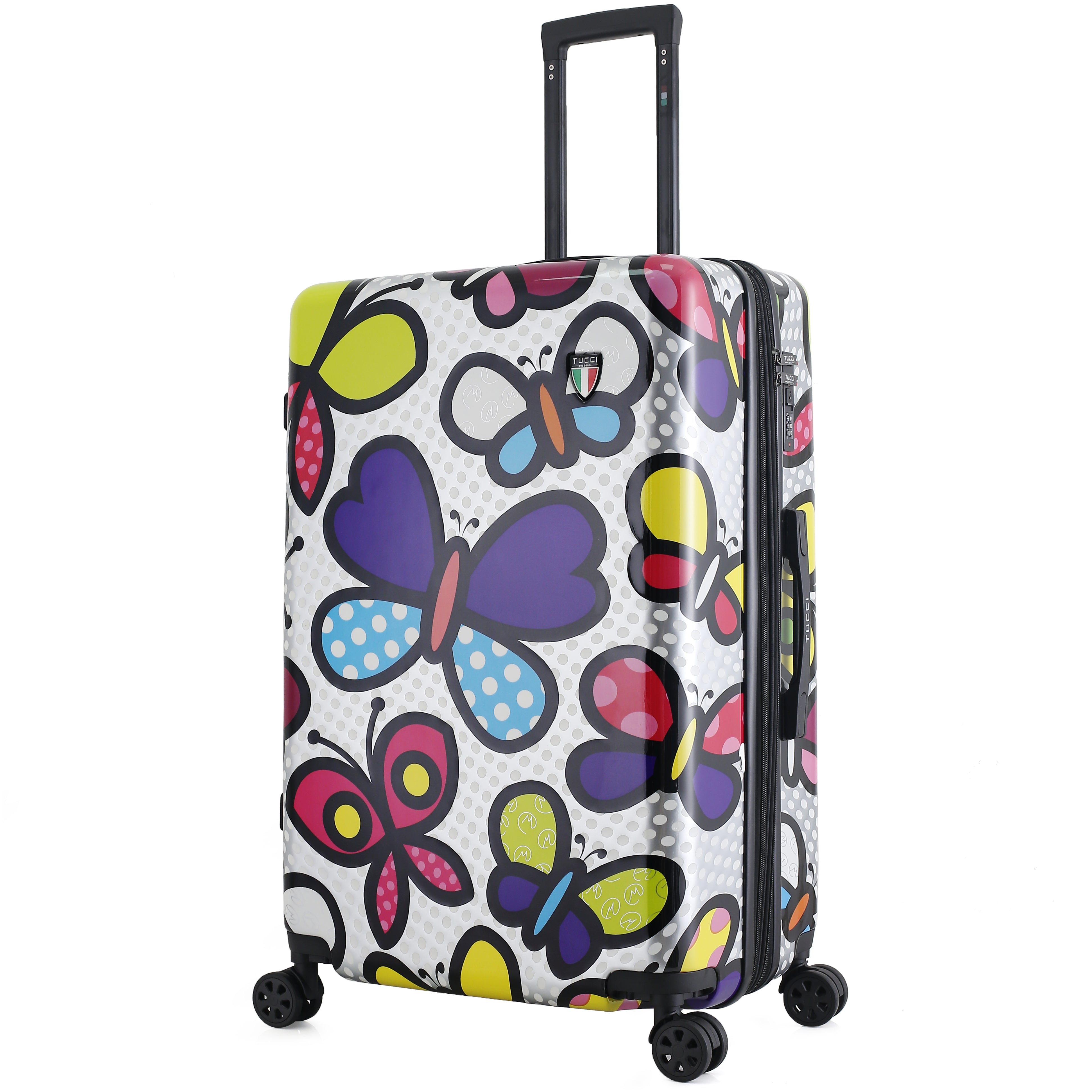 TUCCI Italy Pop Art Butterfly Pop 28" Luggage Suitcase
