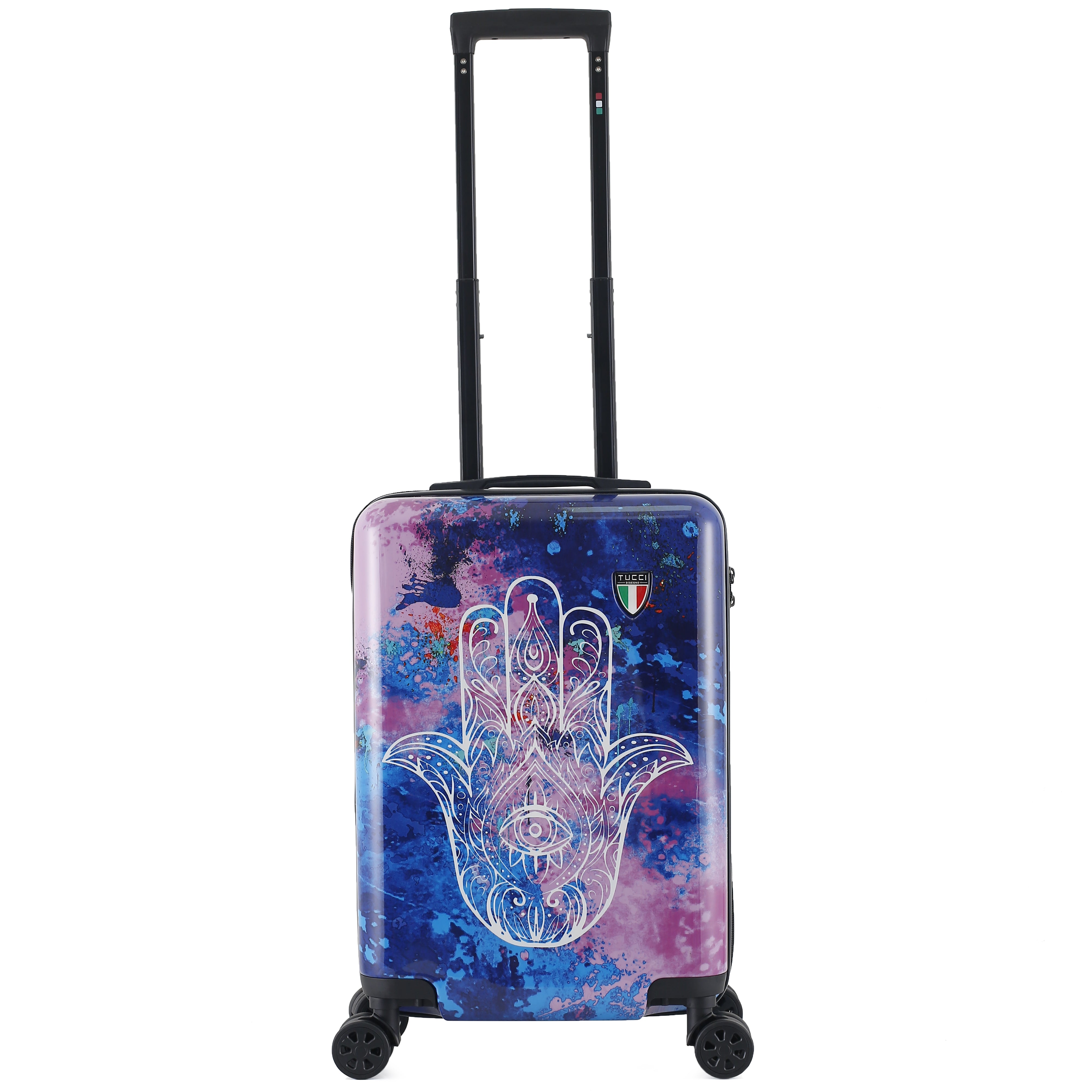TUCCI Italy Emotion Art Exotic Hamsa 20" Luggage Suitcase
