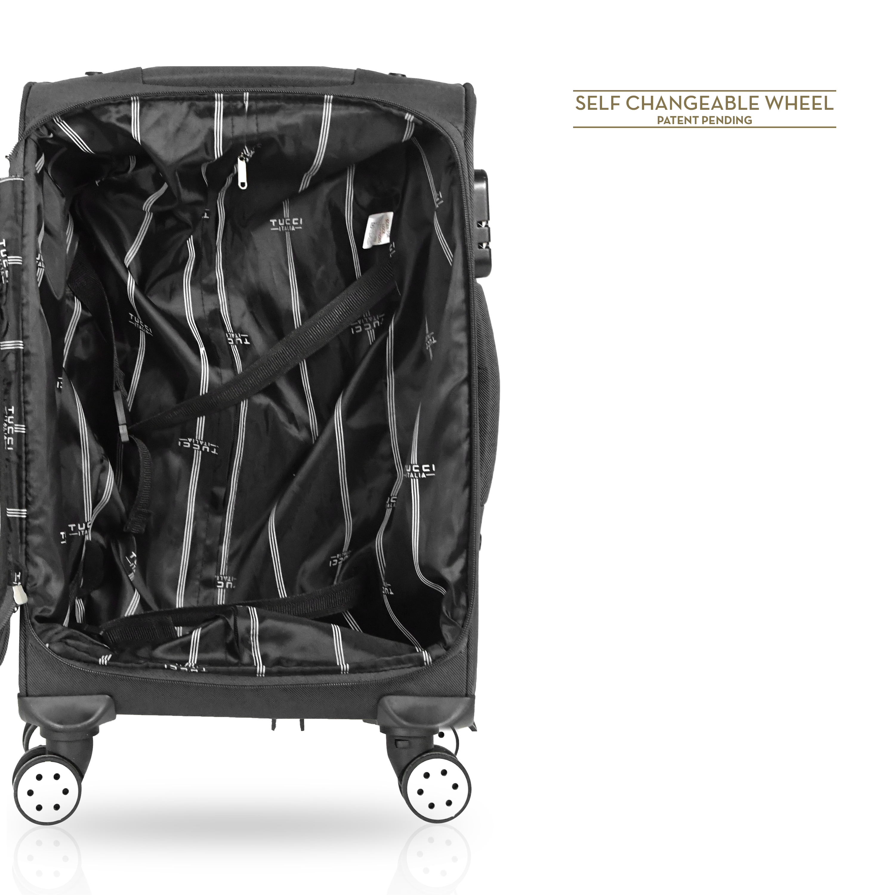 TUCCI Italy STRATI 4 PC (20", 28", 30", 32") Abs Travel Luggage Set