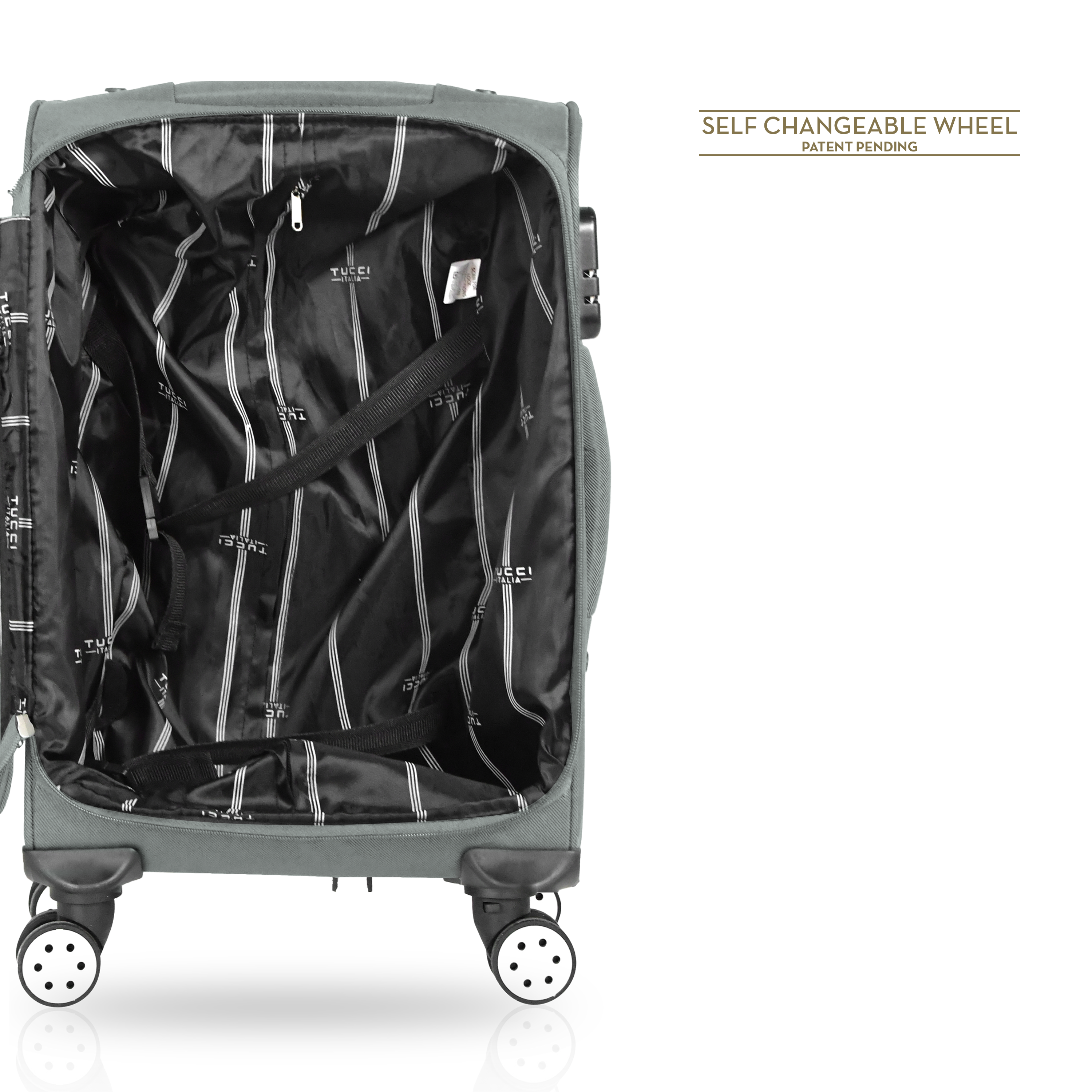 TUCCI Italy STRATI 4 PC (20", 28", 30", 32") Abs Travel Luggage Set