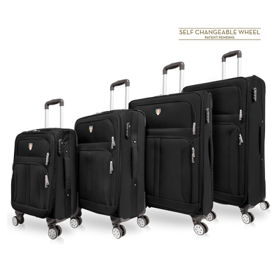 TUCCI Italy Salerno 4PC (20, 28, 30, 32) Luggage Suitcase Set