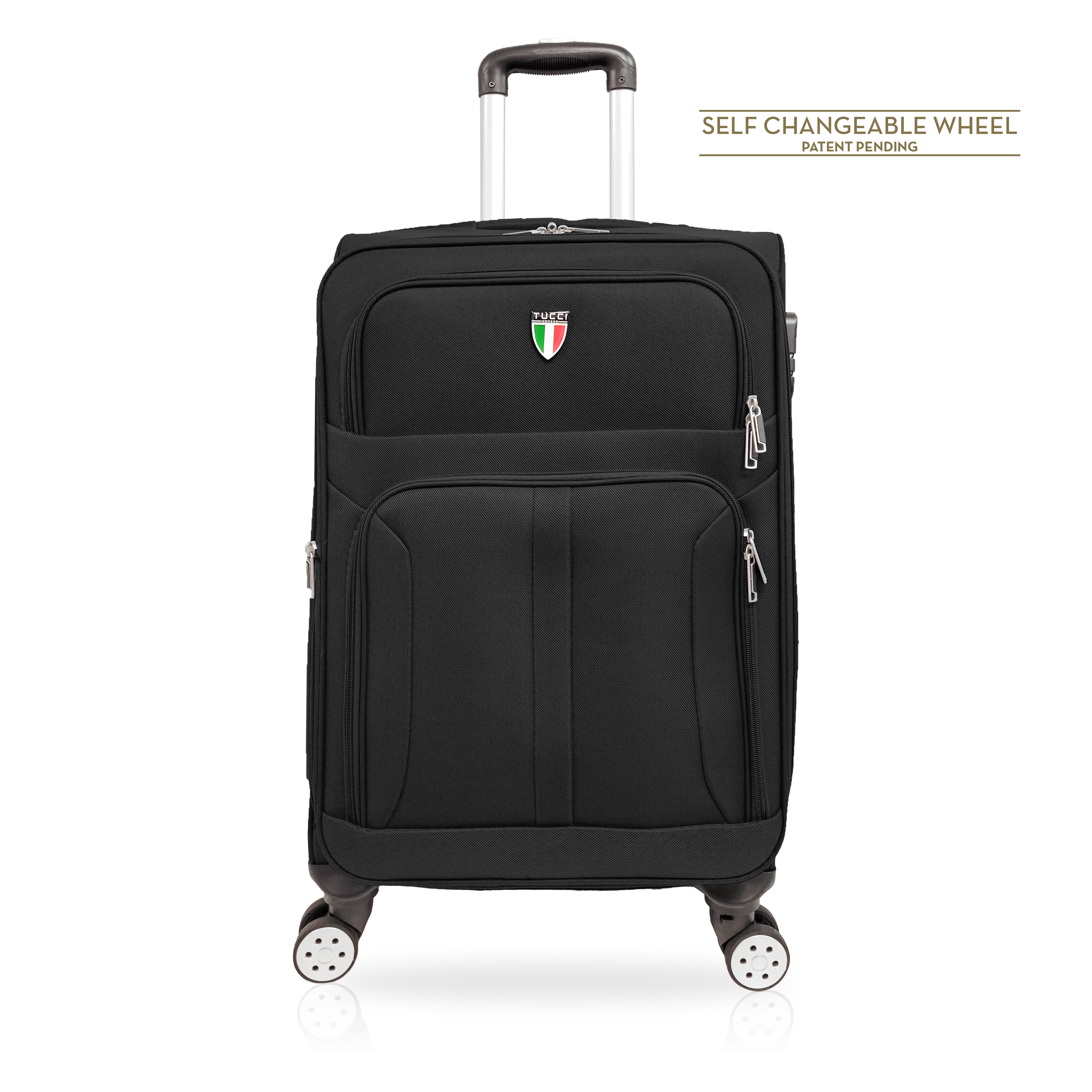 TUCCI Italy Salerno 20" Carry On Luggage Suitcase