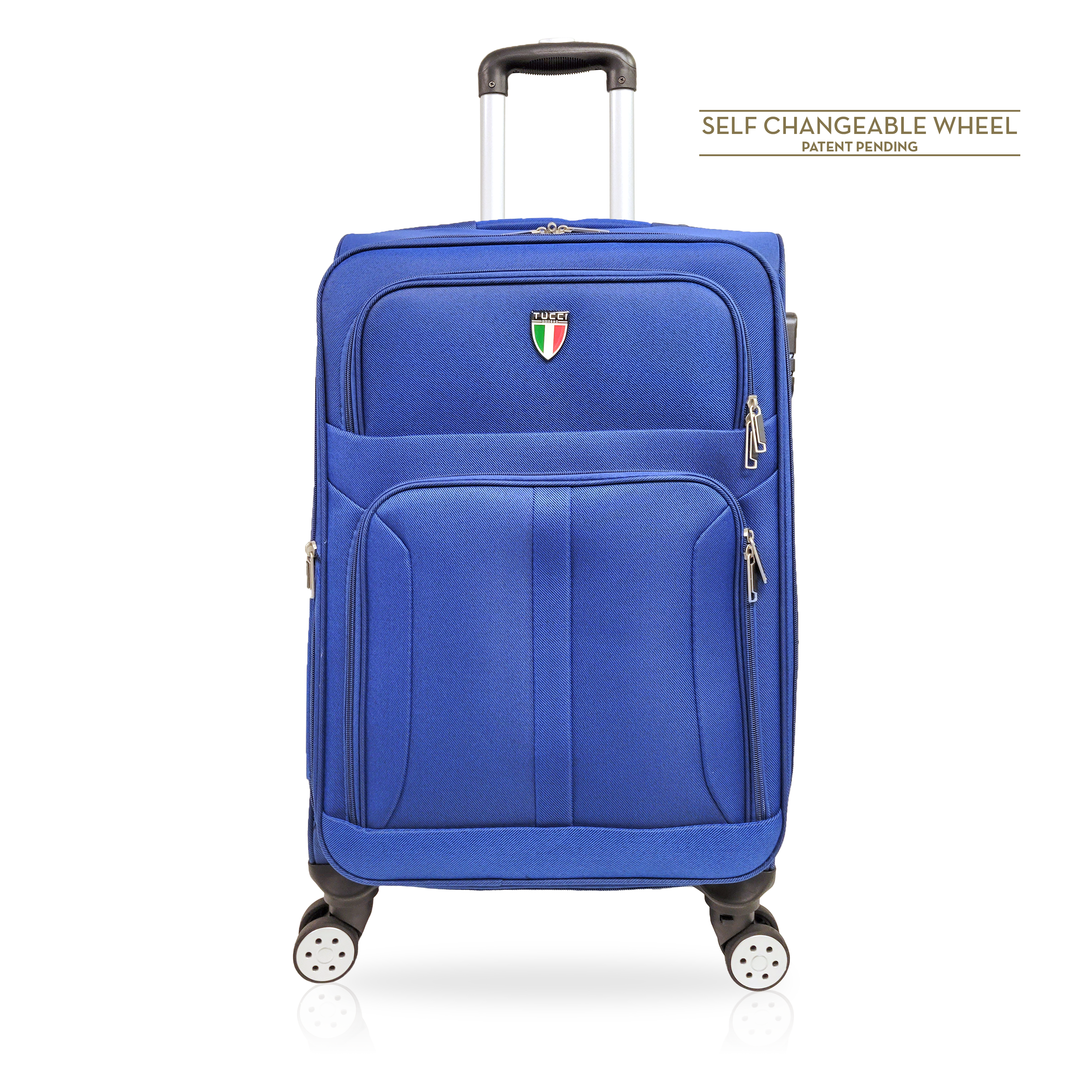 TUCCI Italy Salerno 20" Carry On Luggage Suitcase