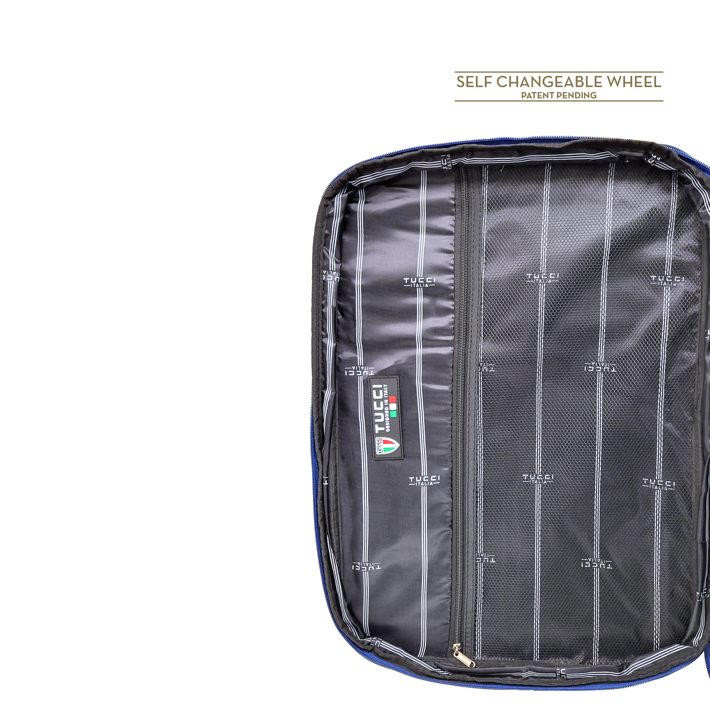 TUCCI Italy Salerno 20" Carry On Luggage Suitcase