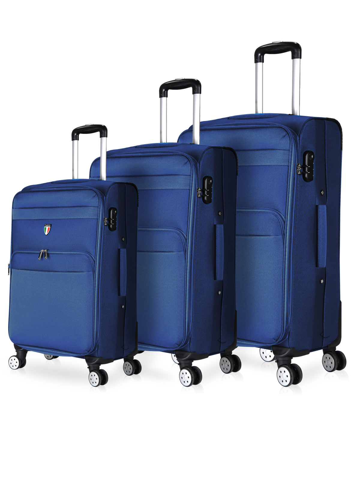 TUCCI Italy Menori 3-Pc Soft side Spinner Luggage Set (20"/28"/32")