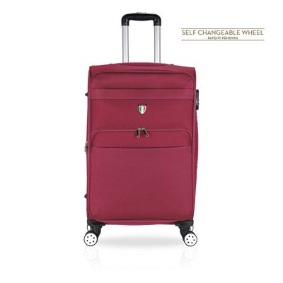 TUCCI Italy MENORI 20" Softside Carry On Suitcase for Travel