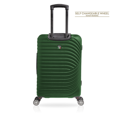 TUCCI Italy MOZZAFIATO 20" Spinner Wheel Luggage Bag Suitcase