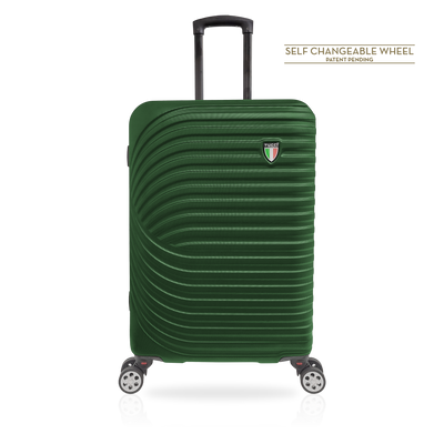 TUCCI Italy MOZZAFIATO 20" Spinner Wheel Luggage Bag Suitcase