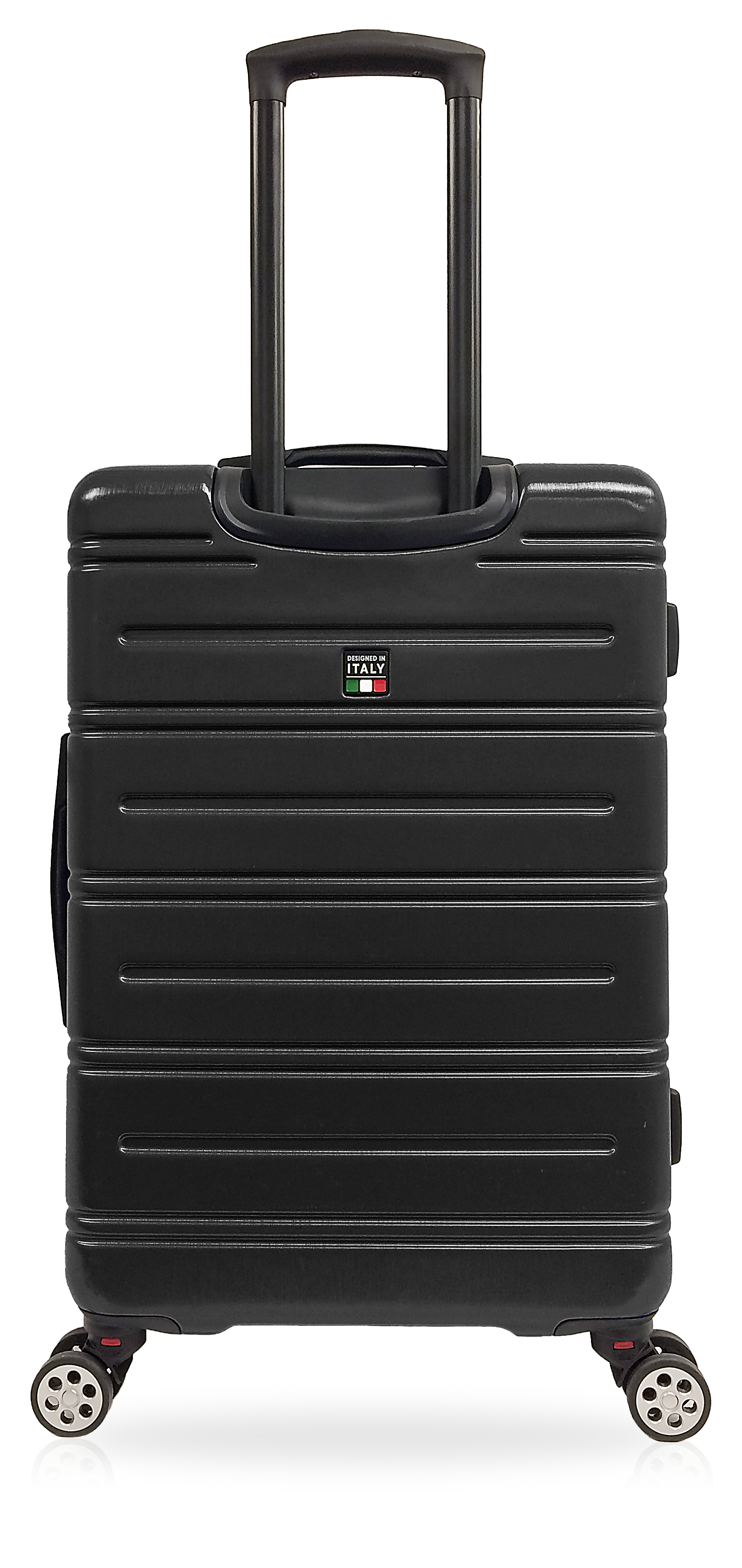 TUCCI Italy LETIZIA (20", 24", 28") Expandable Spinner Wheel Suitcase Black