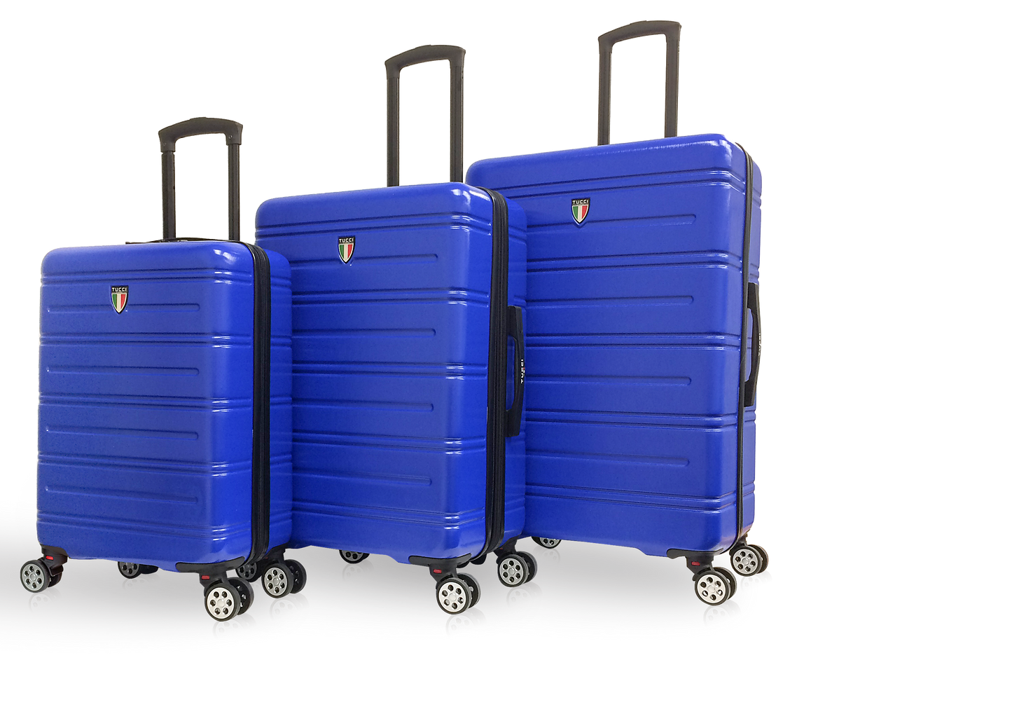 Tucci Black Label Letizia 3-Piece Hardside Spinner Expandable Luggage Set, 20/24/28 Inches