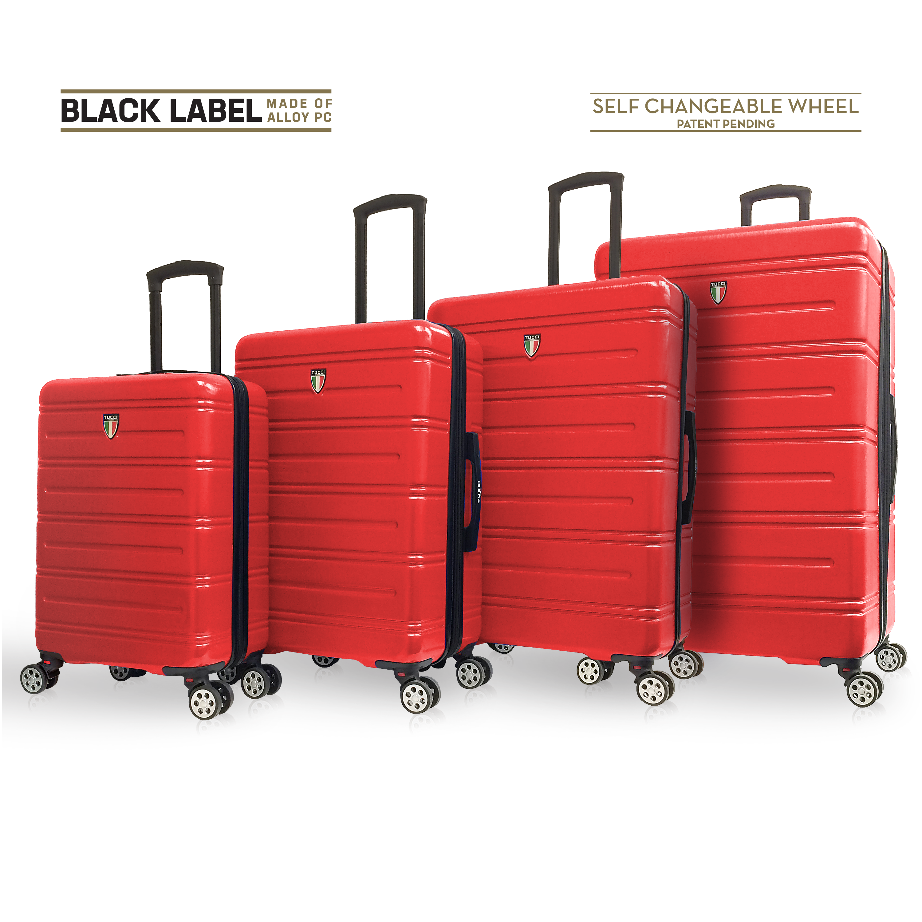 TUCCI Italy LETIZIA (20", 24", 28", 32") Expandable Spinner Wheel Suitcase