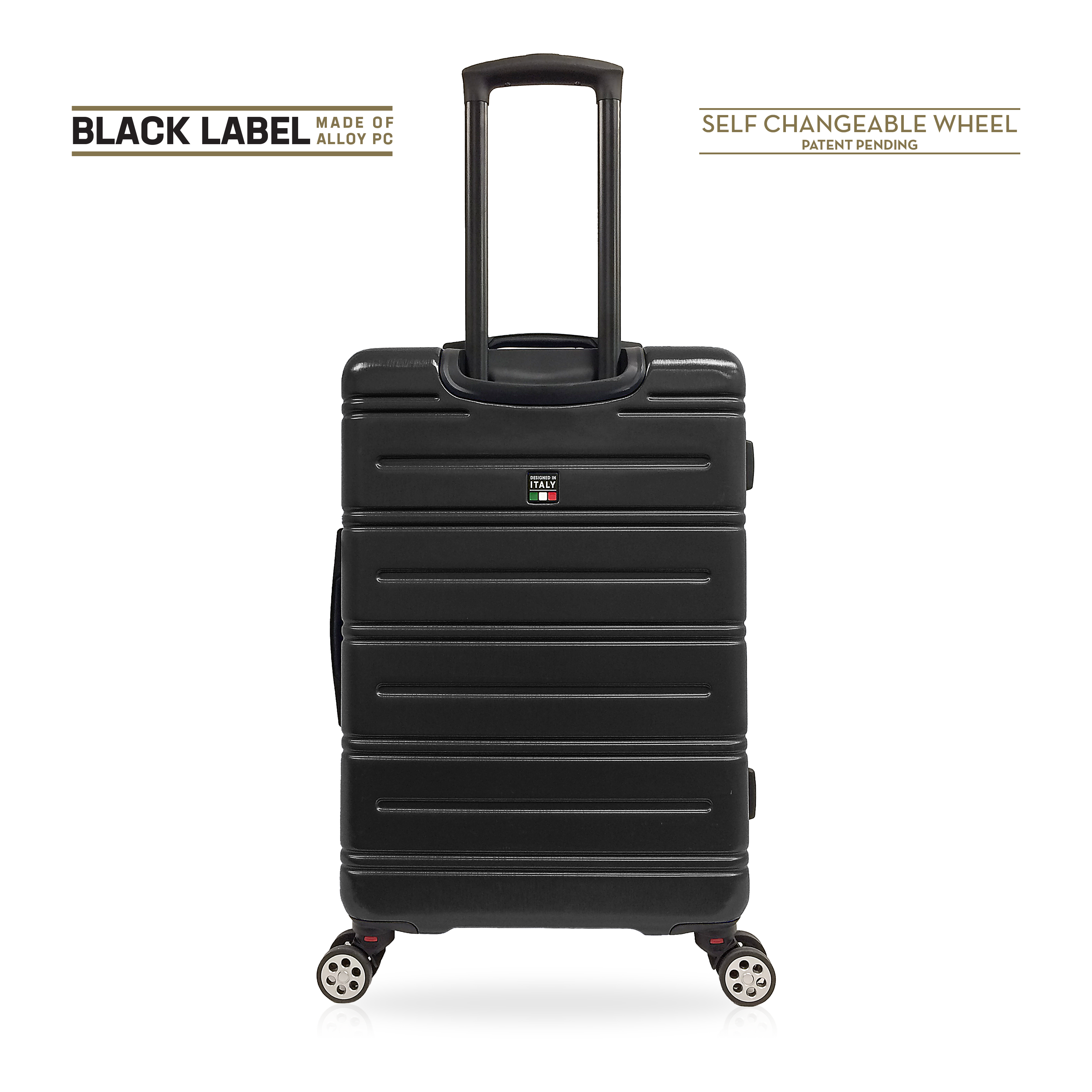 TUCCI Italy LETIZIA 20" Hardside Spinner Travel Suitcase