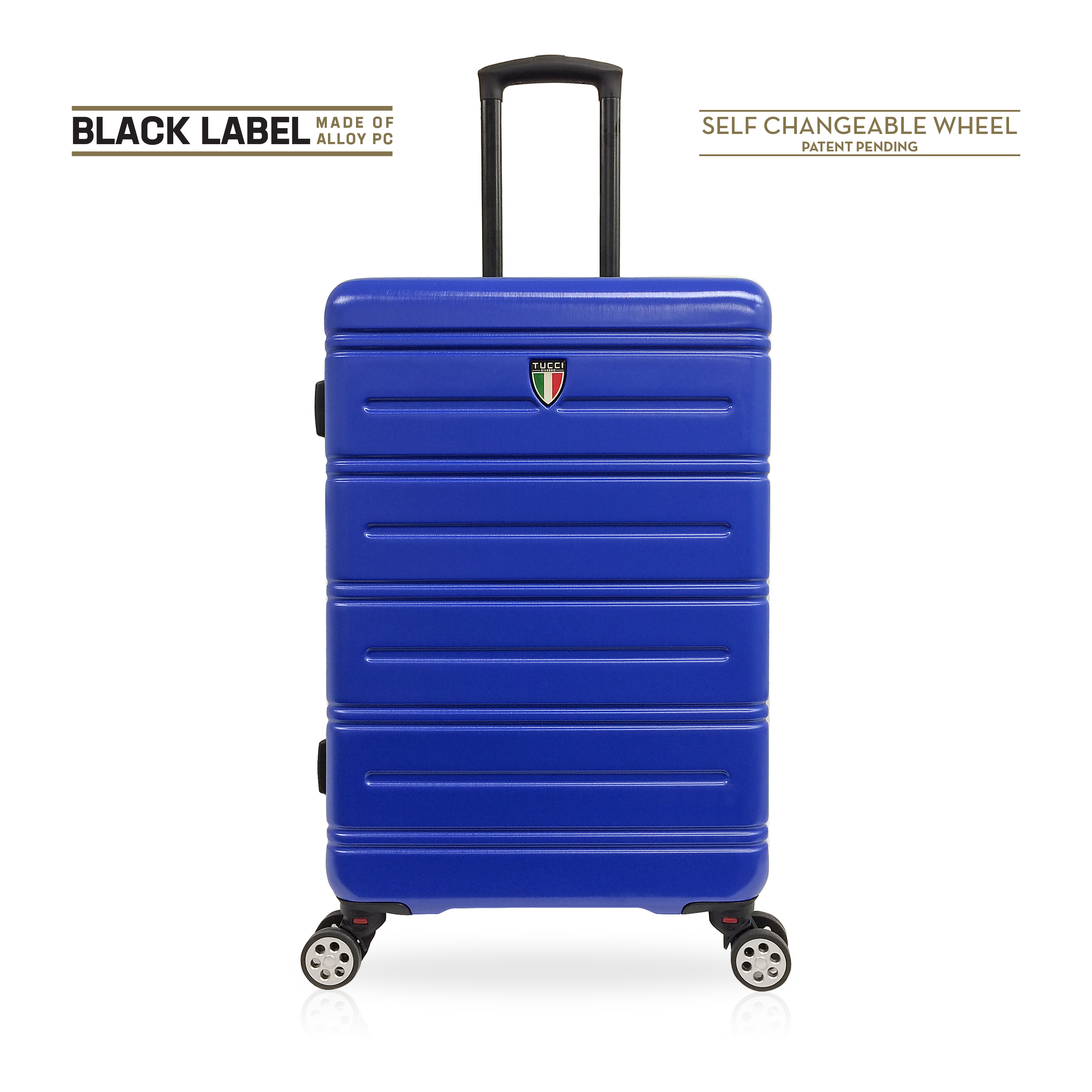 TUCCI Italy LETIZIA 20" Hardside Spinner Travel Suitcase
