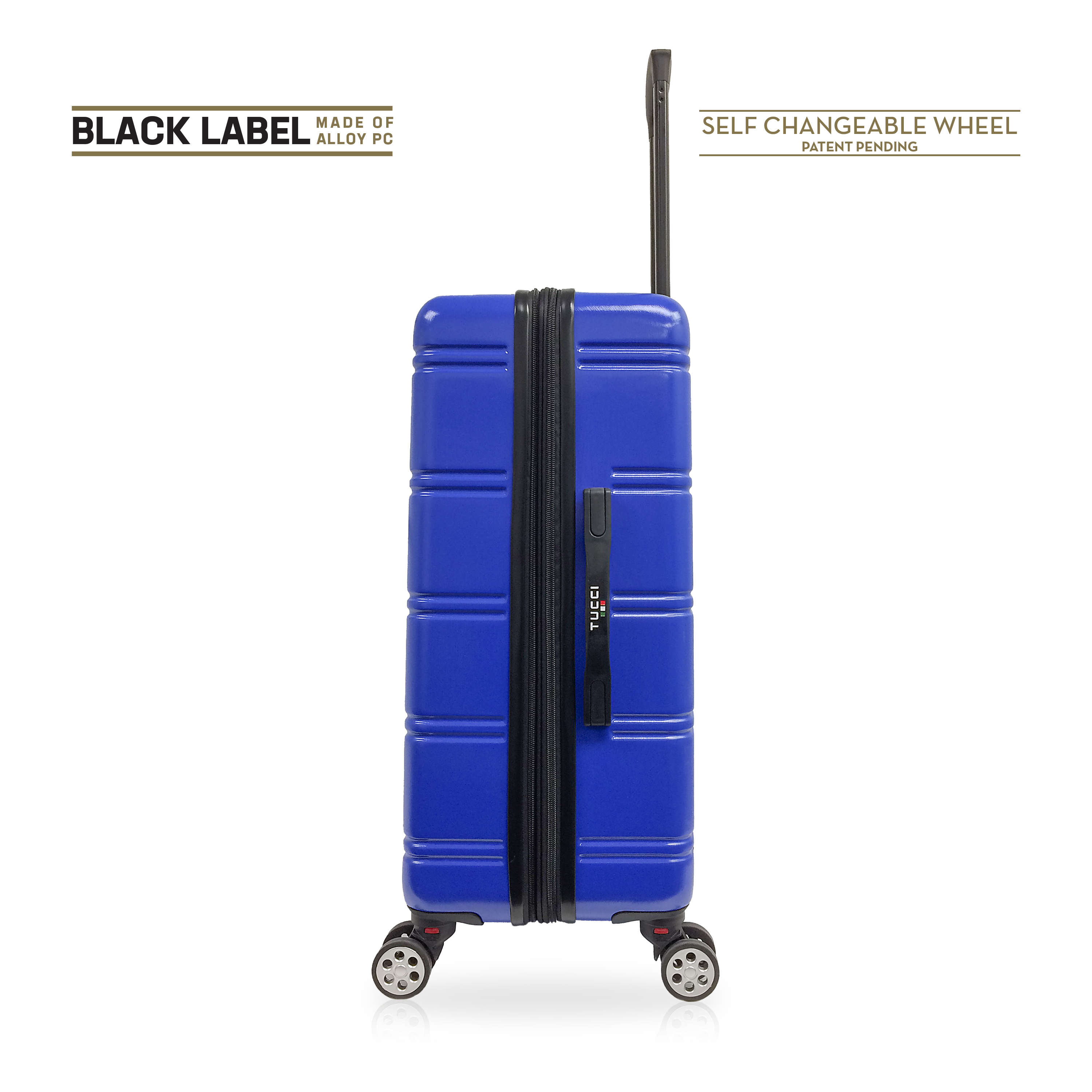 TUCCI Italy LETIZIA 20" Hardside Spinner Travel Suitcase