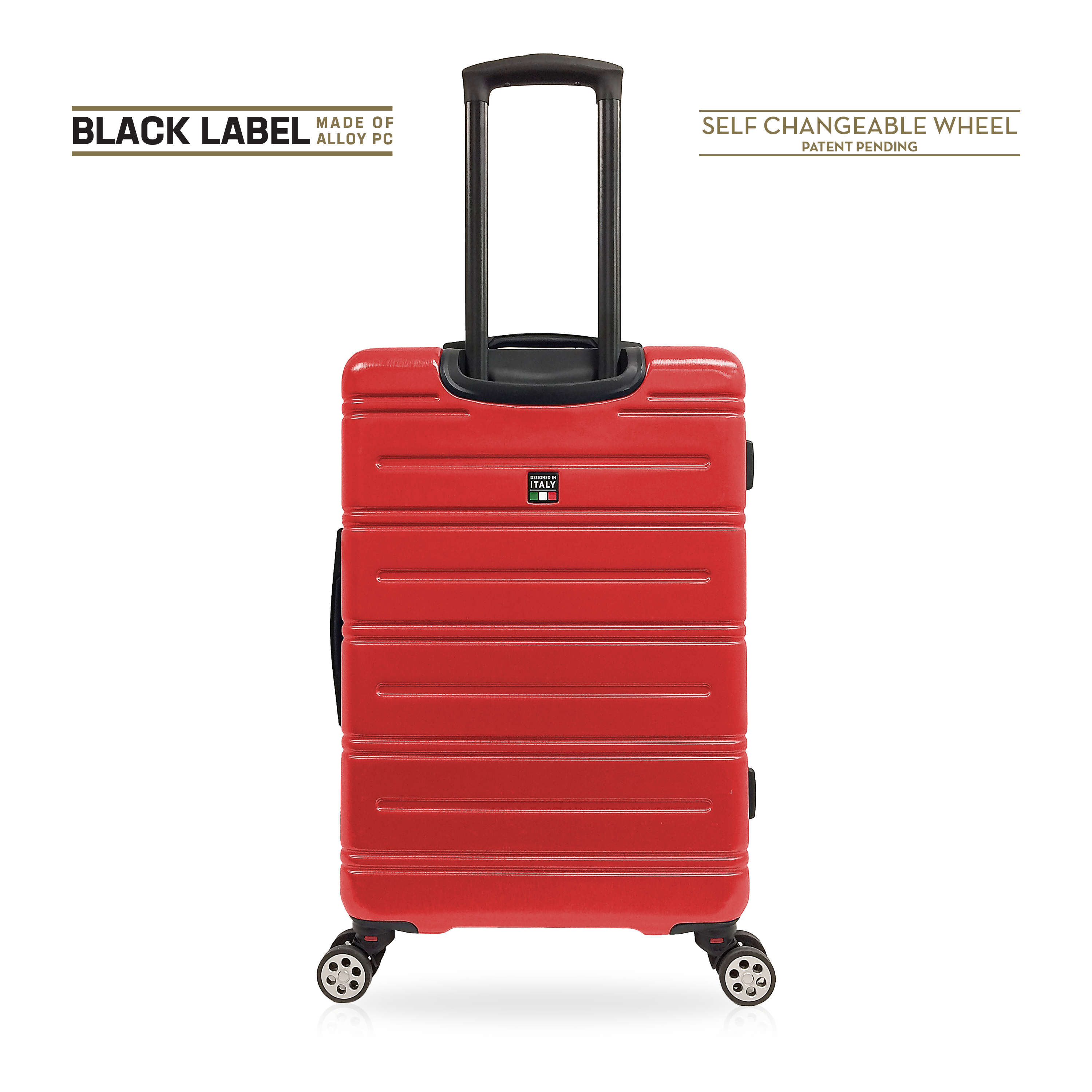 TUCCI Italy LETIZIA 20" Hardside Spinner Travel Suitcase