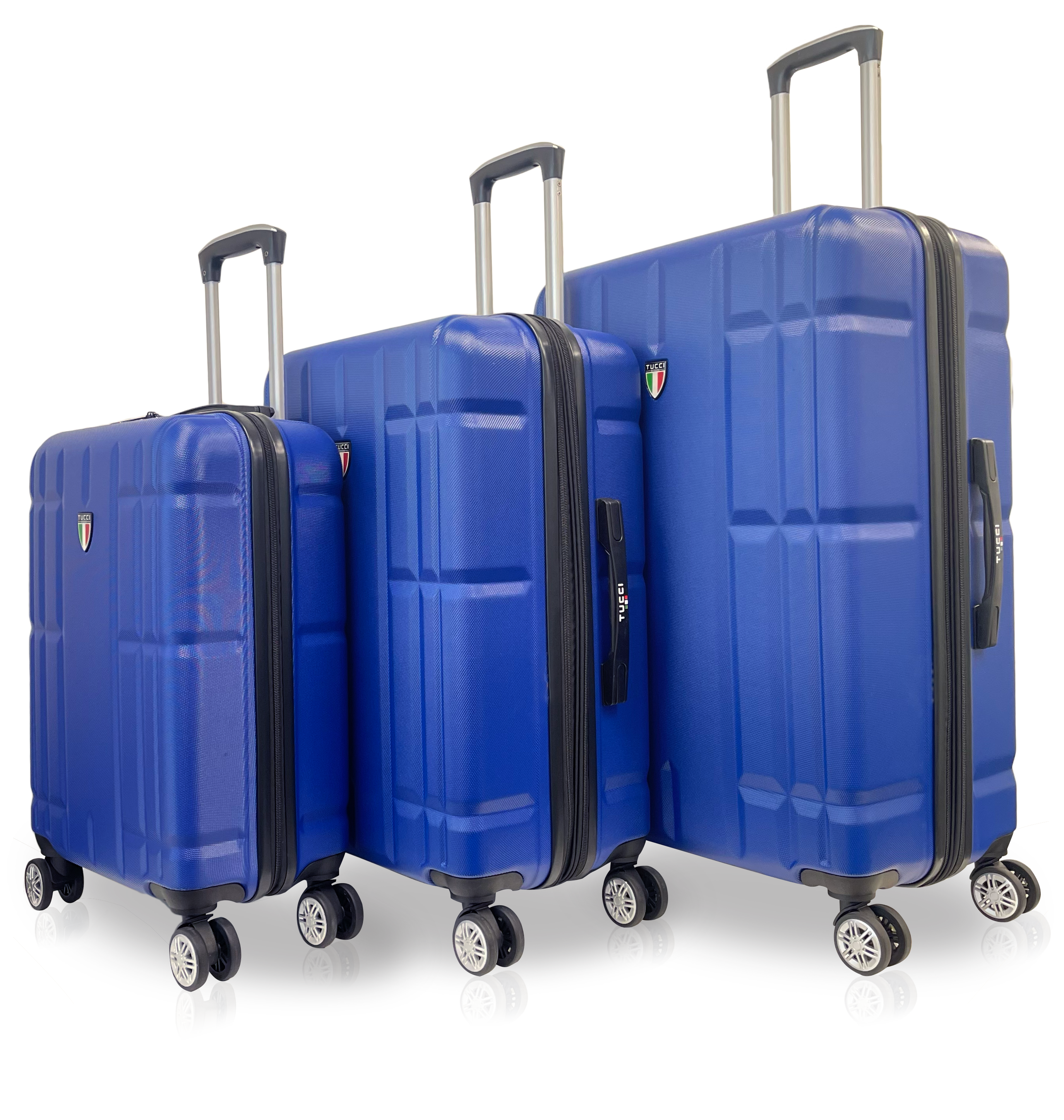 TUCCI Italy SPOSTARSI ABS (20", 24", 28") 3 PC Luggage Suitcase Set