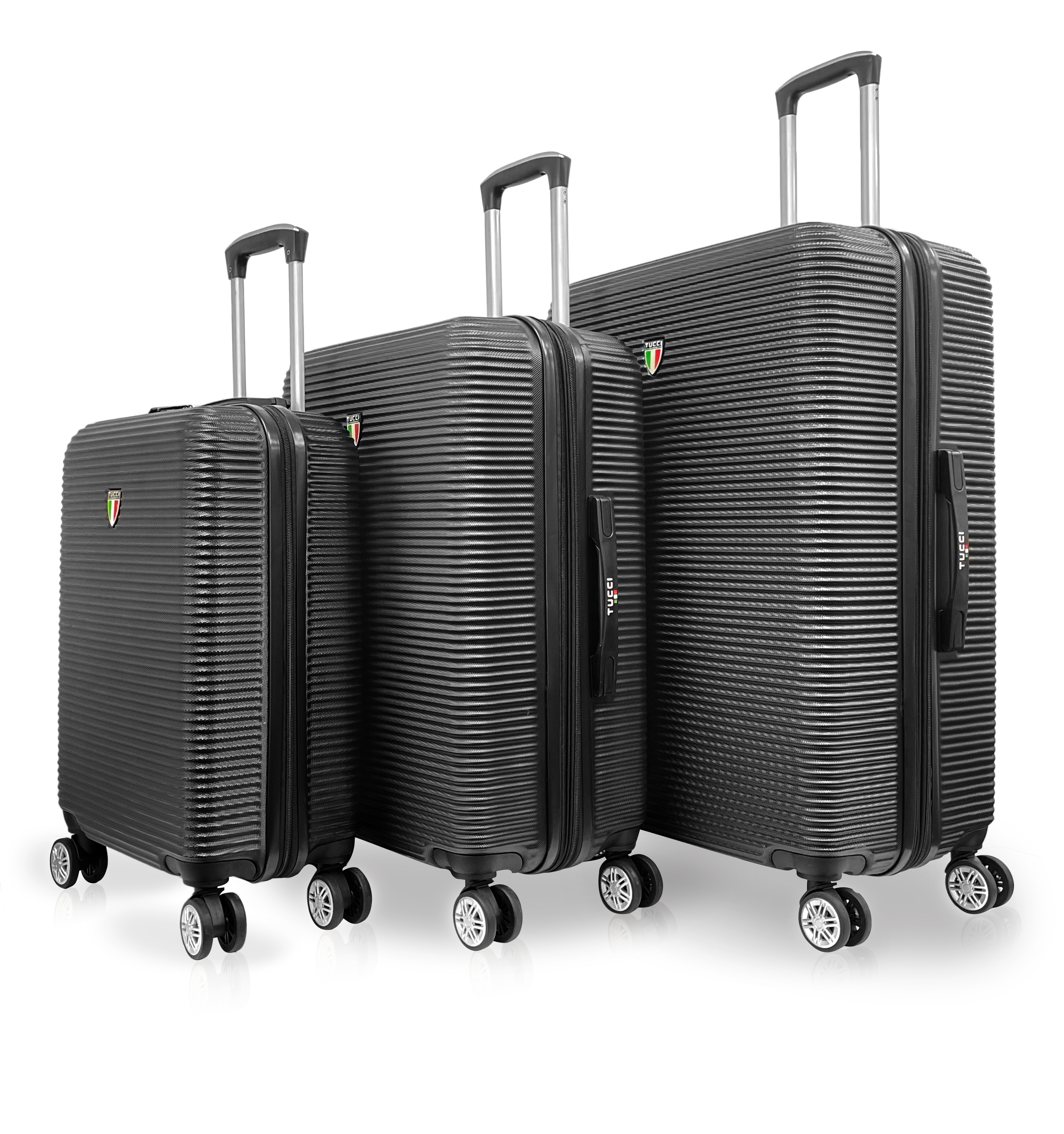 TUCCI Italy SCOPERTA ABS 3 PC (20", 24", 28") Luggage Suitcase Set