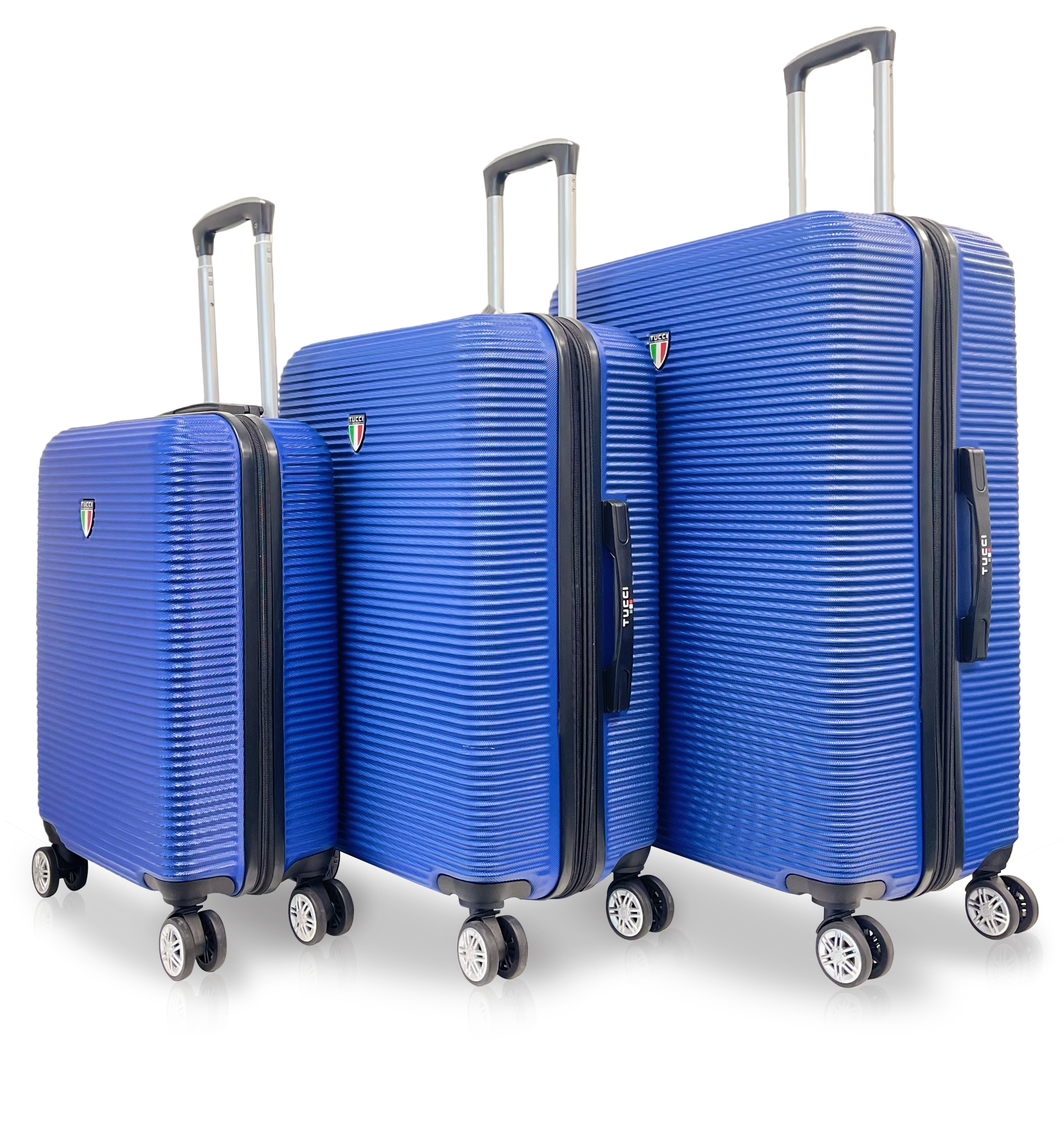 TUCCI Italy SCOPERTA ABS 3 PC (20", 24", 28") Luggage Suitcase Set