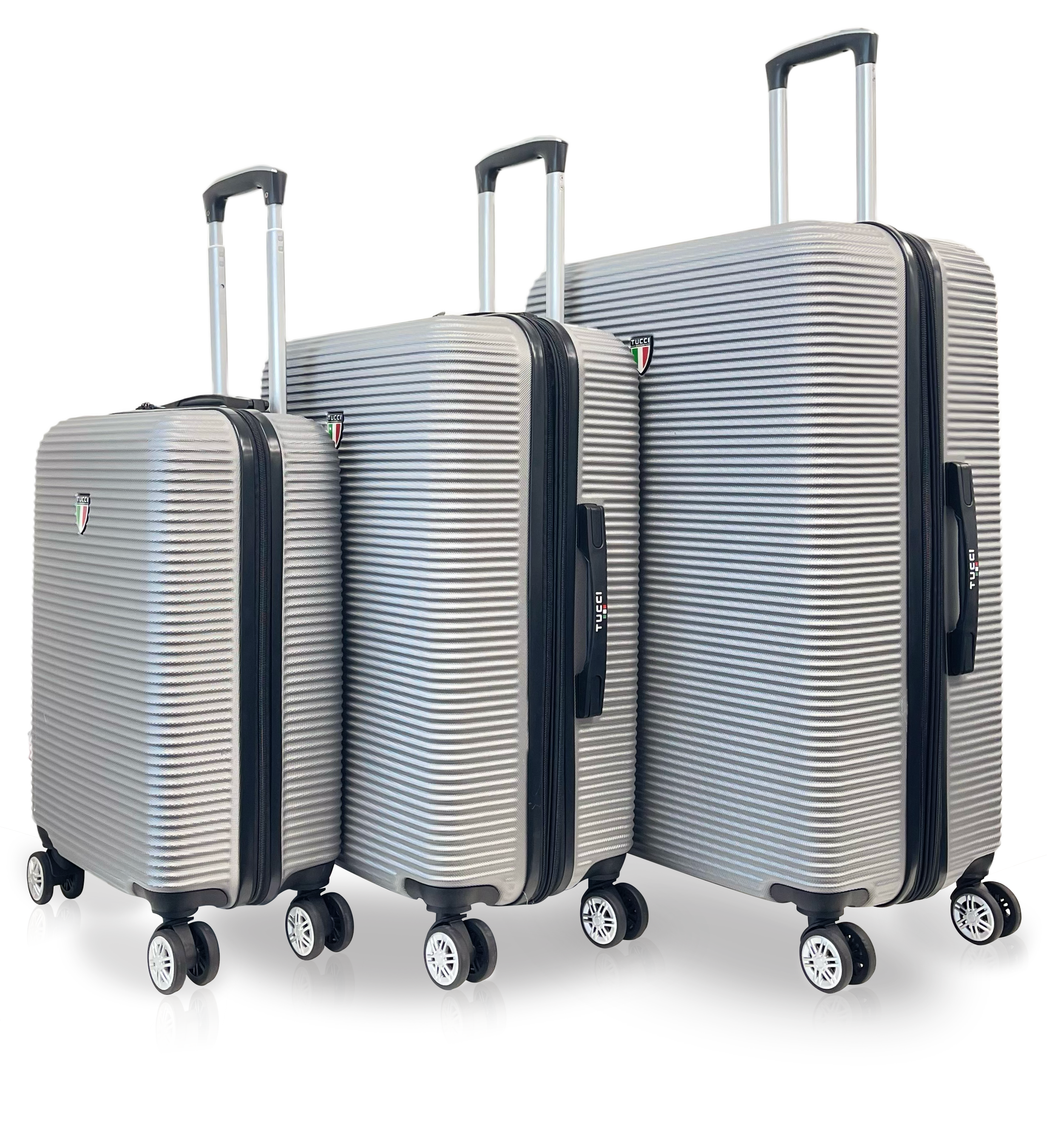 TUCCI Italy SCOPERTA ABS 3 PC (20", 24", 28") Luggage Suitcase Set