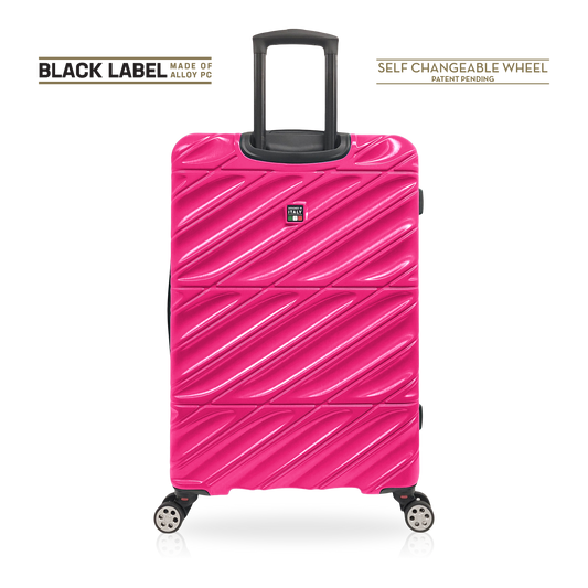 Tucci Black Label Selvatico 3-Piece Hardside Spinner Expandable Luggage Set, 20/24/28 Inches
