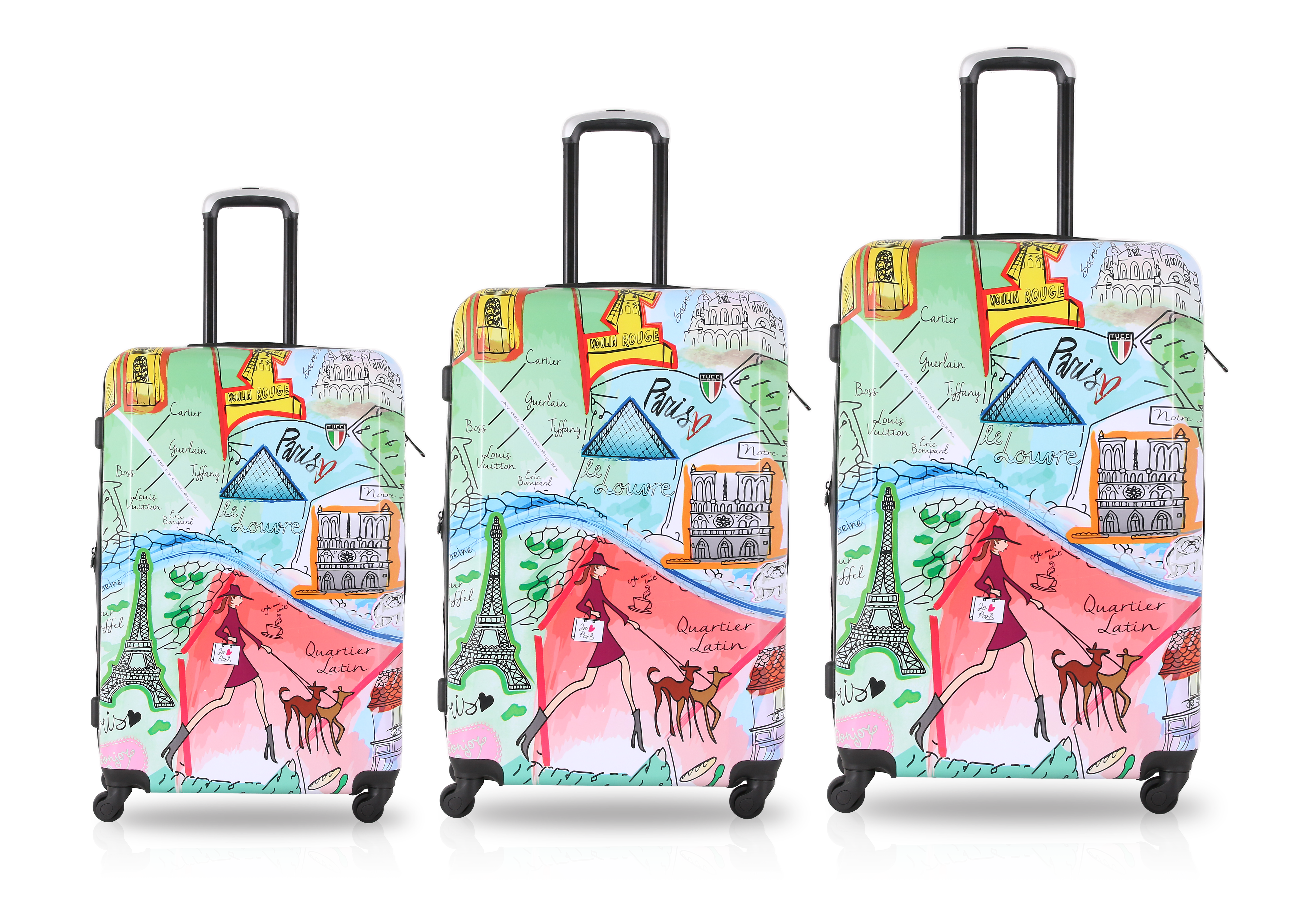 Tucci J'AIME PARIS/ 3PC SET Luggage ( 20"/24"/28")