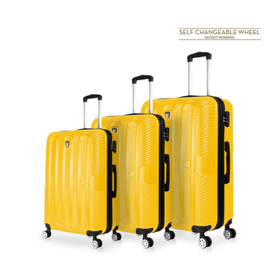 TUCCI Italy SPECIALI 3 Piece (20", 28", 30") Detachable Spinner Wheel Suitcase Set