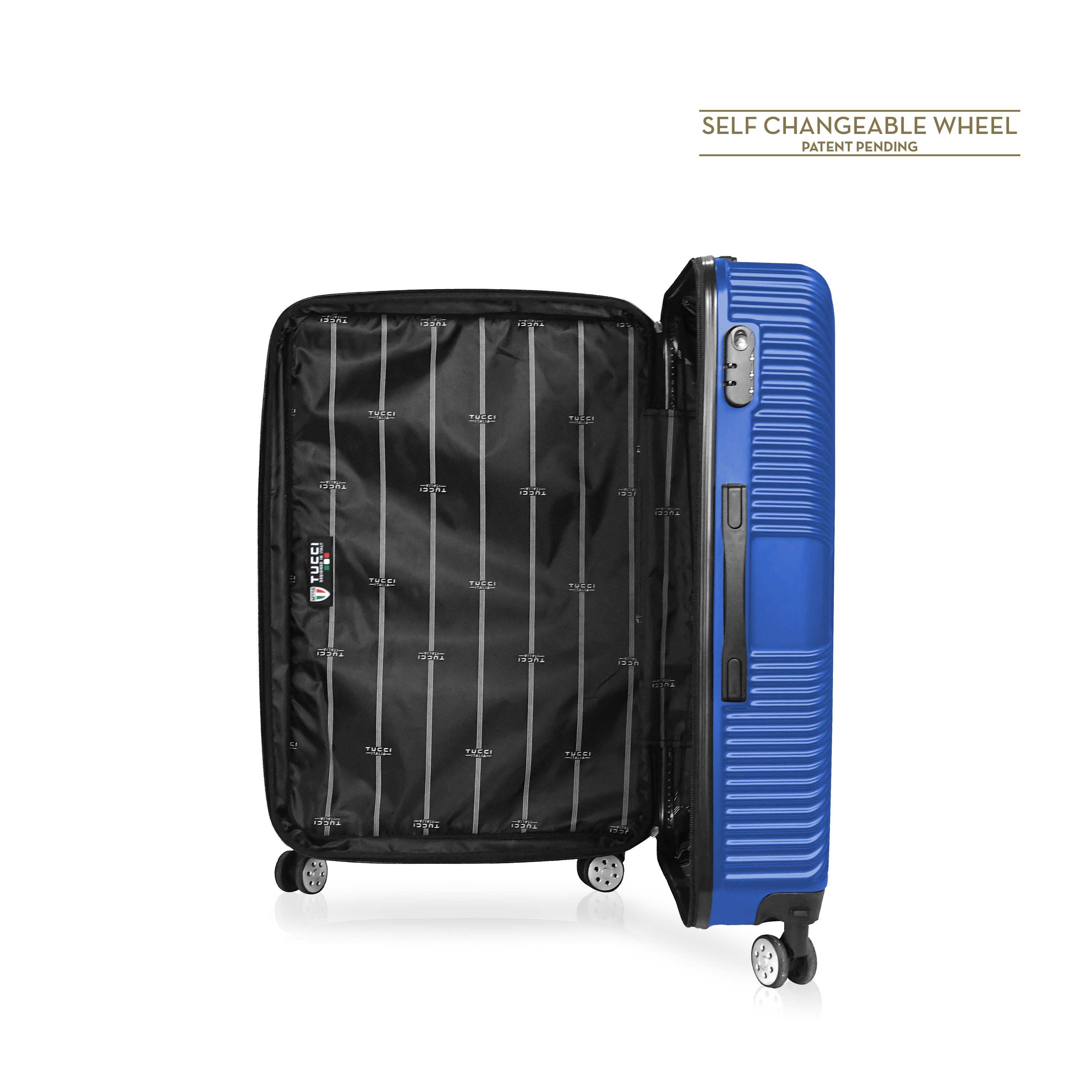 TUCCI Italy SPECIALI (28", 30") 2 Piece Set Detachable Spinner Wheel Suitcase