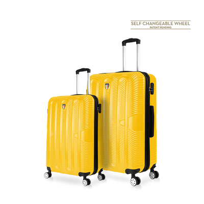 TUCCI Italy SPECIALI (20", 28") 2 Piece Set Detachable Spinner Wheel Suitcase