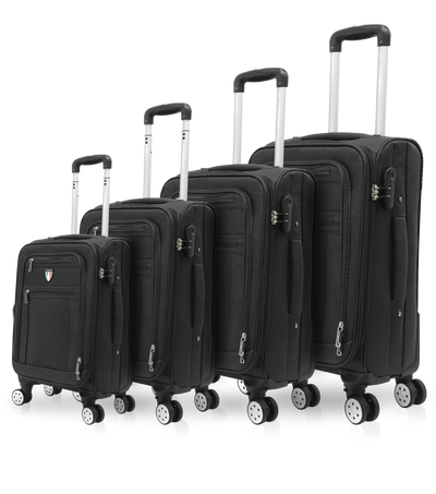TUCCI Italy TURISTA 4-Piece Spinner Luggage Suitcase Set