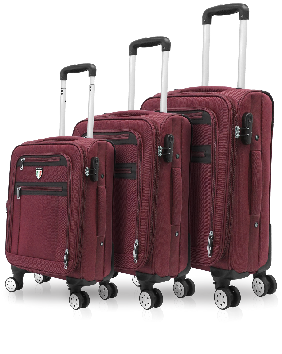 TUCCI Italy TURISTA 3-Piece (20", 28", 32") Softside Luggage Set
