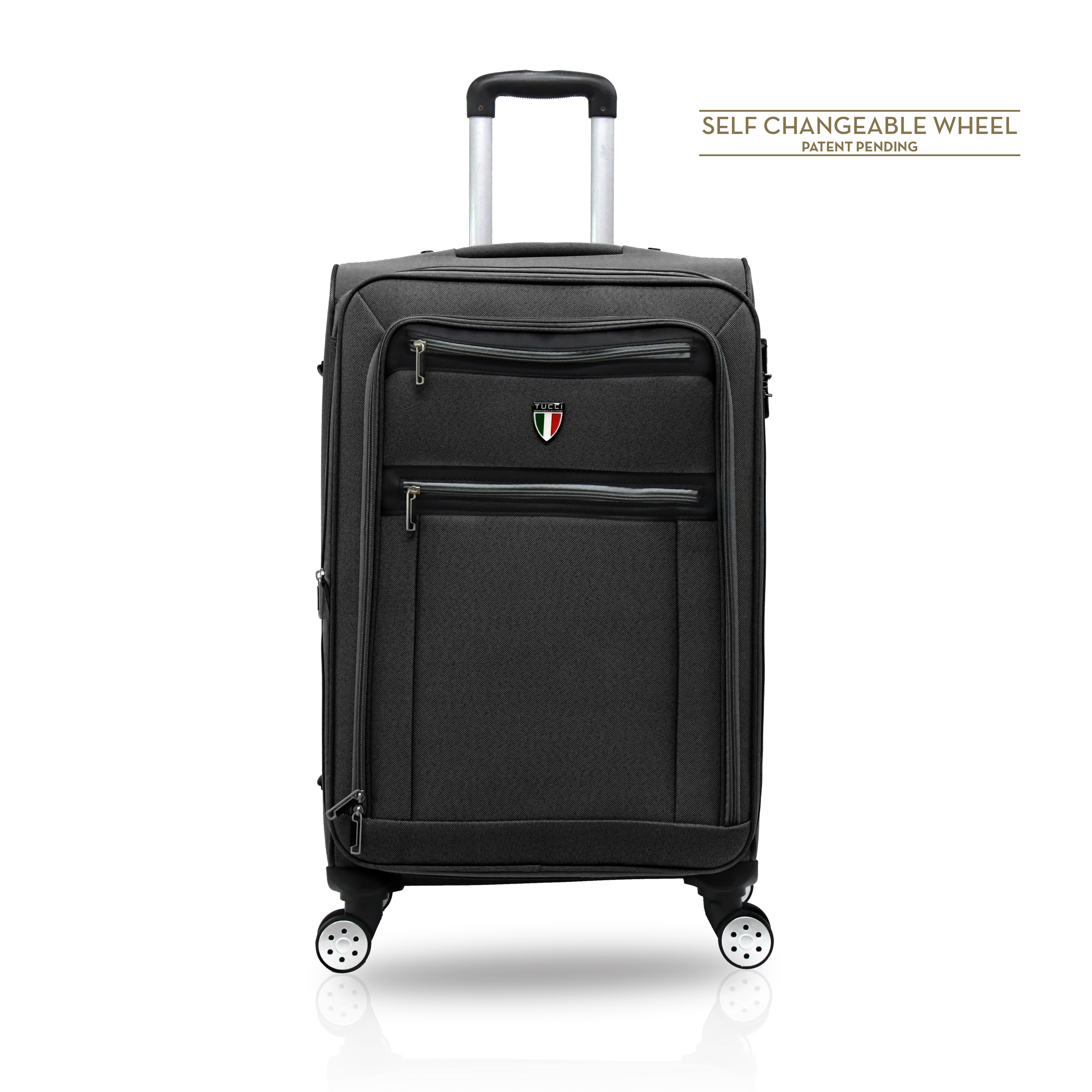 TUCCI Italy TURISTA 20-inch Carry On Spinner Luggage Suitcase