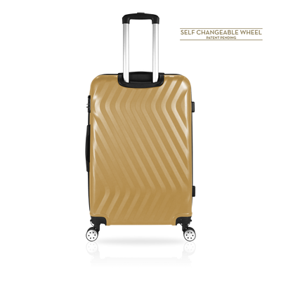 TUCCI Italy MUTEVOLE 2 Piece (20", 28") Detachable Spinner Wheel Suitcase Set