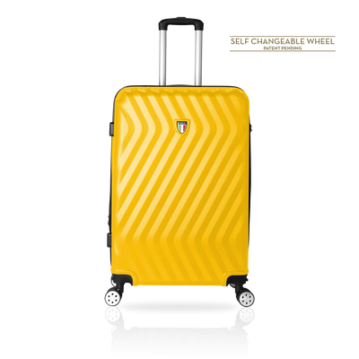 TUCCI Italy MUTEVOLE 3 Piece (20", 28", 30") Detachable Spinner Wheel Suitcase Set