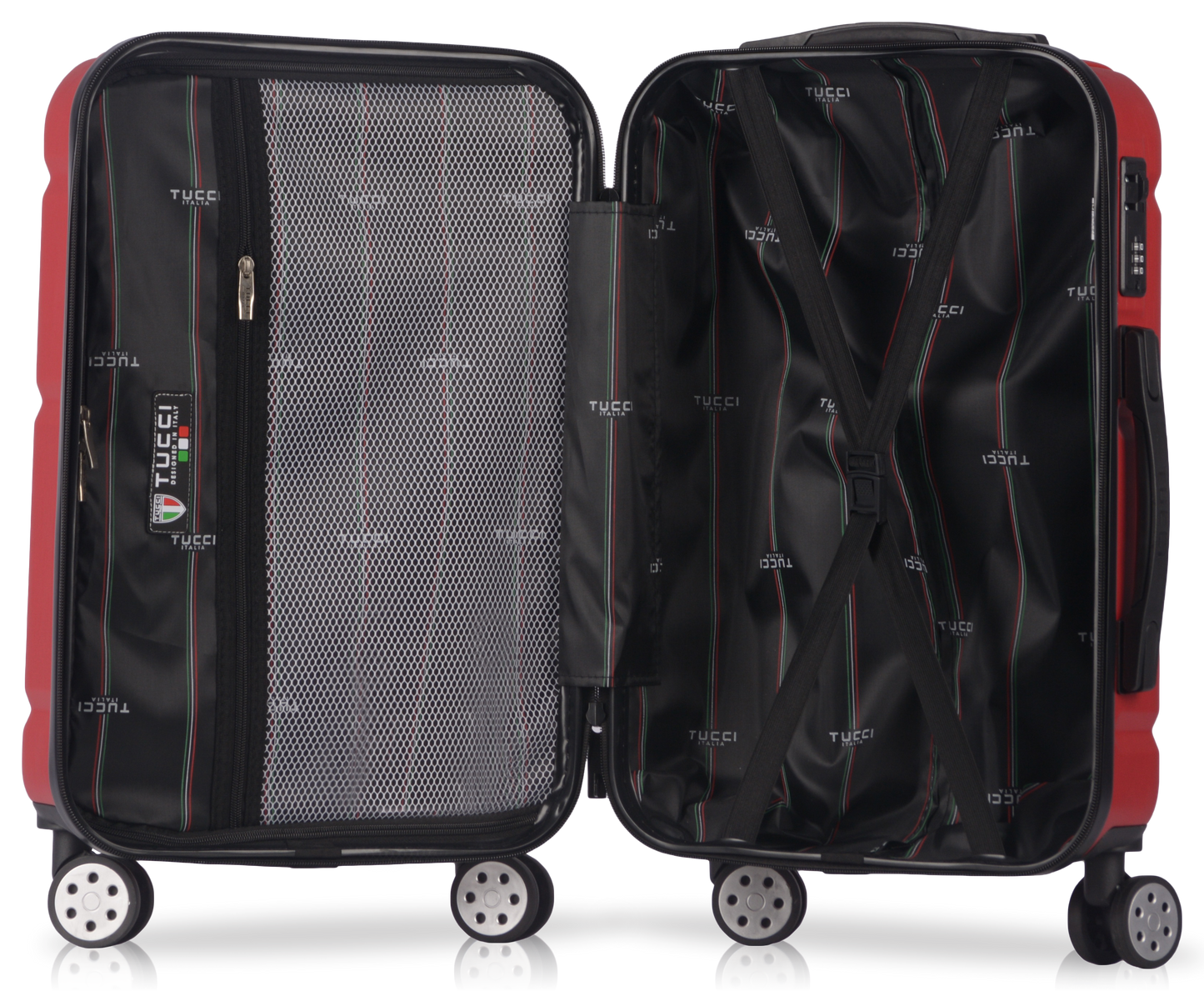TUCCI Italy MASSA (20", 26", 30") - 03 PC Set Spinner Wheeled Suitcase Collection