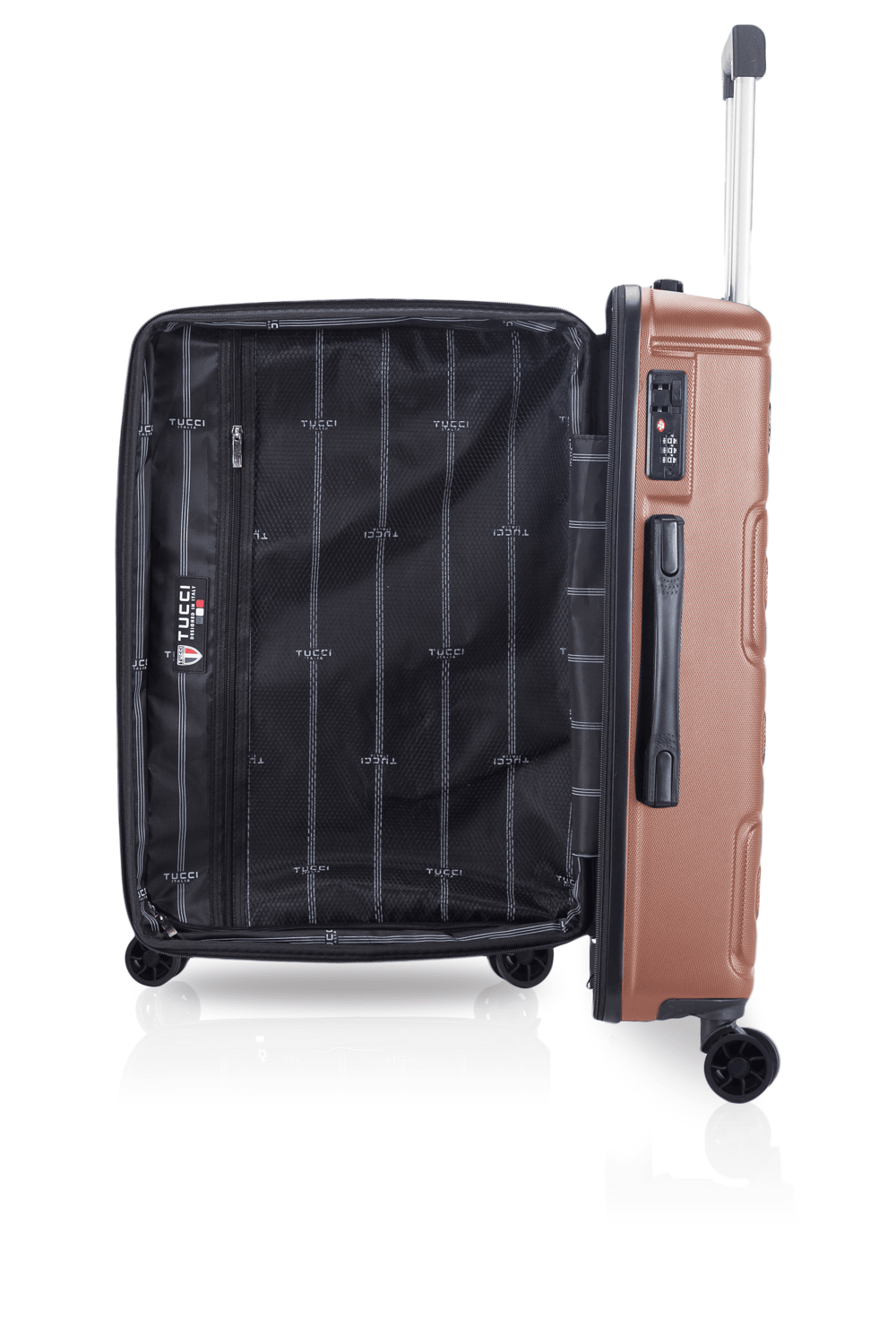 TUCCI Italy VIVACE ABS 20" Carry On Spinner Wheel Suitcase