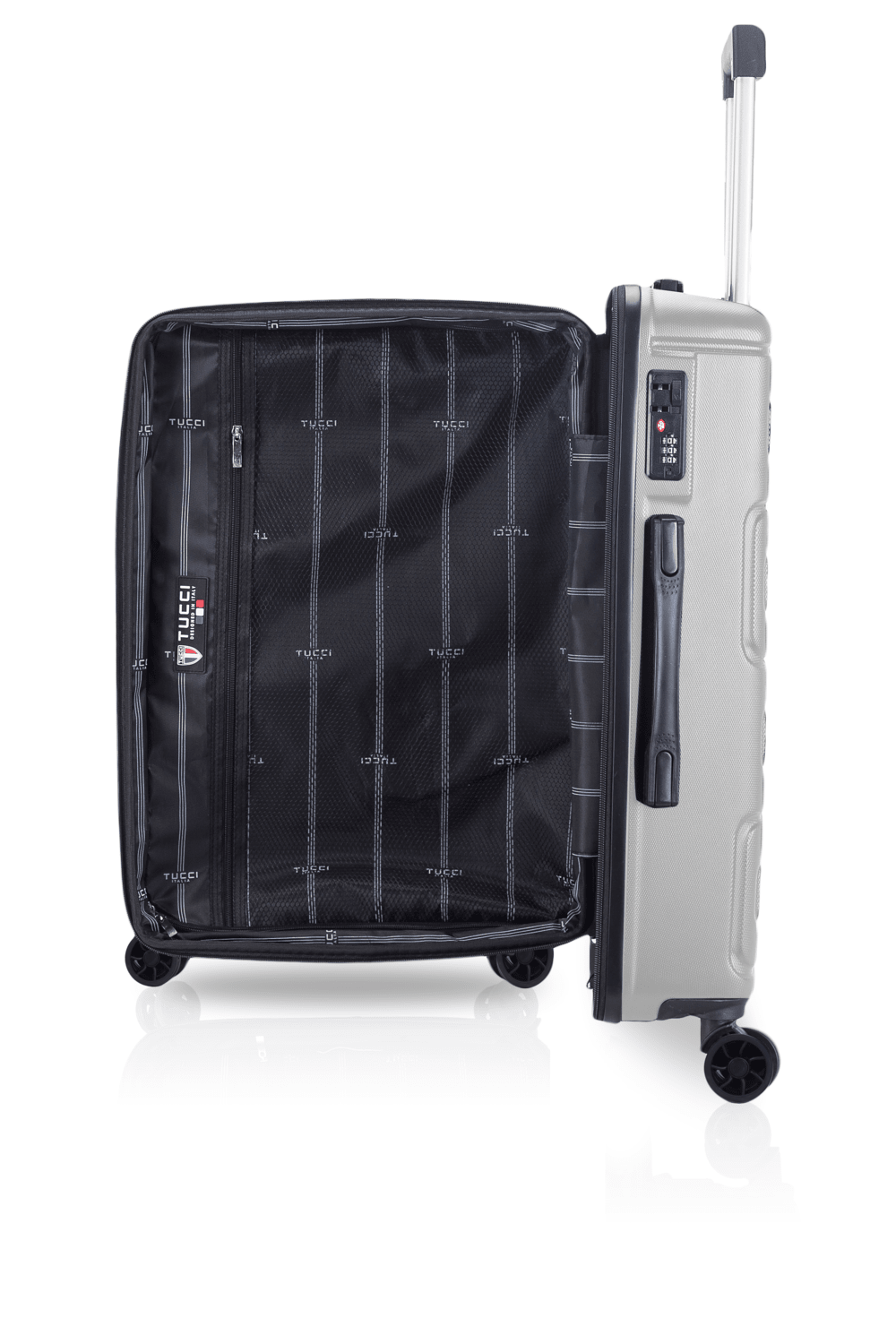 TUCCI Italy VIVACE ABS 20" Carry On Spinner Wheel Suitcase