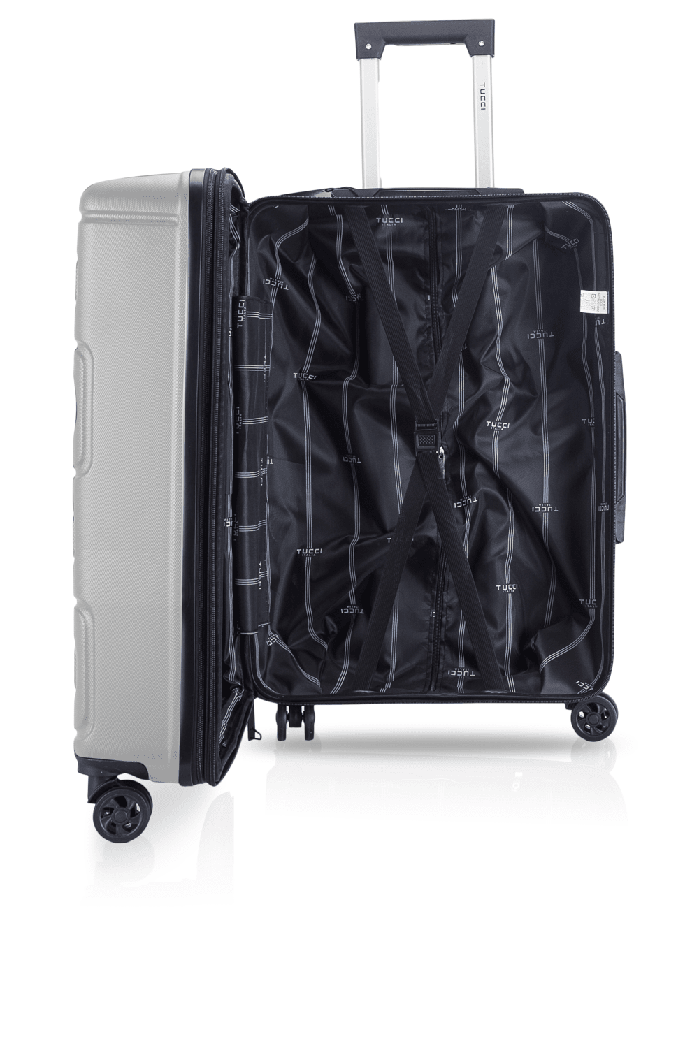 TUCCI Italy VIVACE ABS 20" Carry On Spinner Wheel Suitcase
