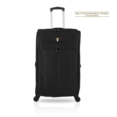 TUCCI Italy 18" DIVISO Carry On Travel Spinner Wheel Suitcase