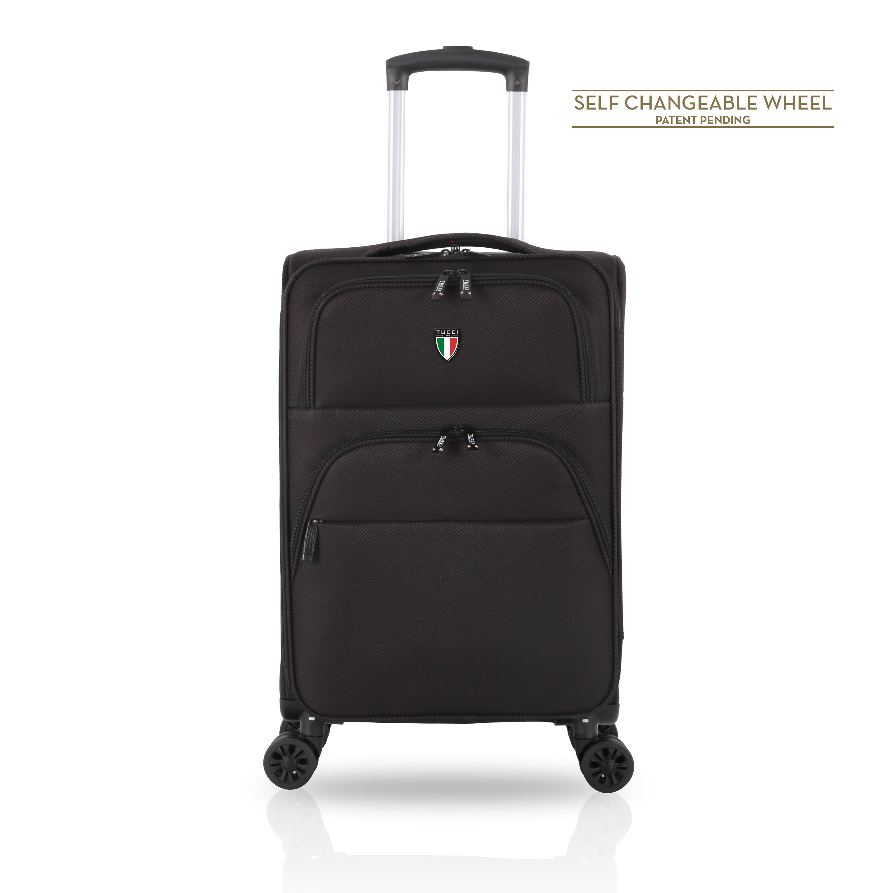 TUCCI Italy VOLO 3 PC (20", 26", 30") Expandable Travel Suitcase