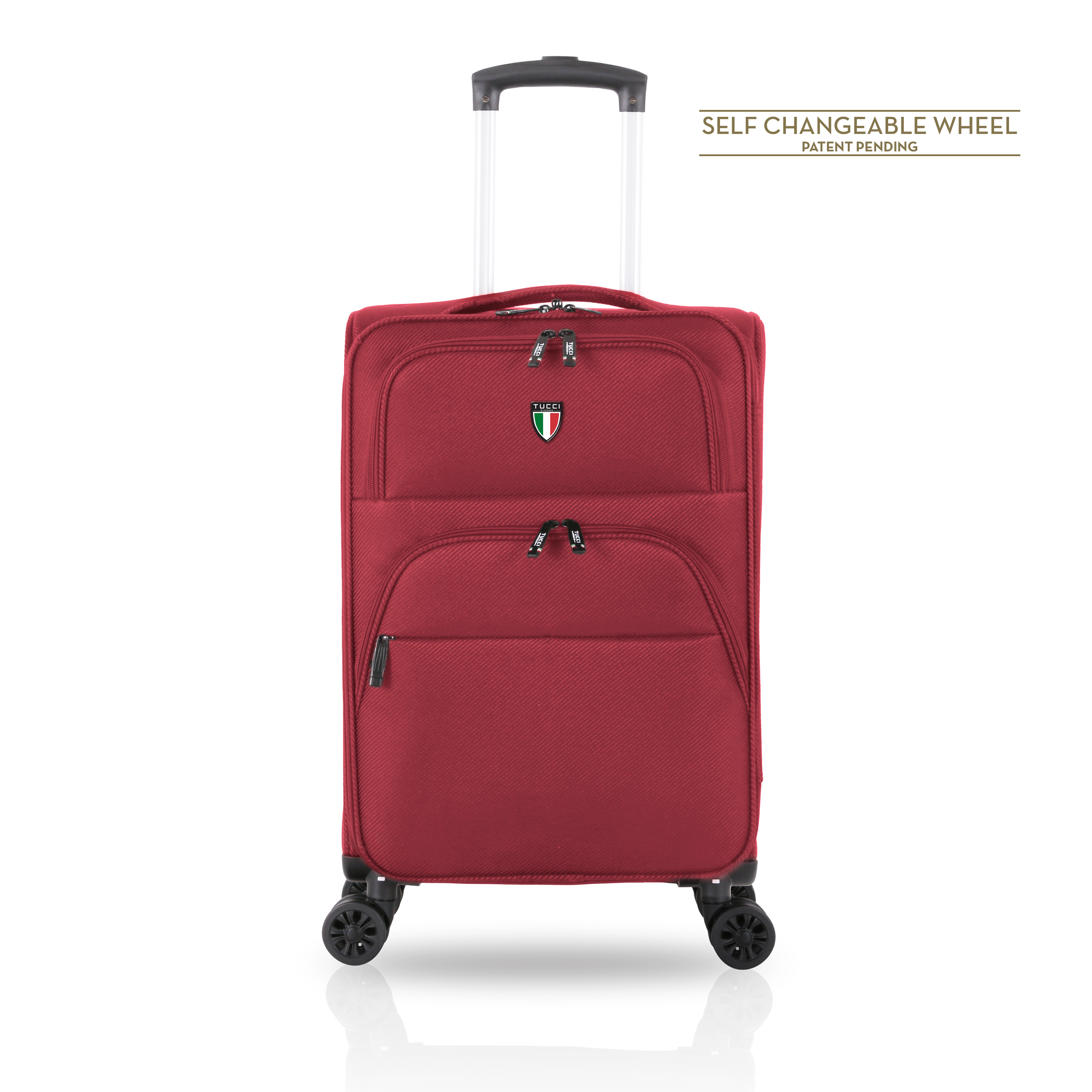 TUCCI Italy VOLO 3 PC (20", 26", 30") Expandable Travel Suitcase