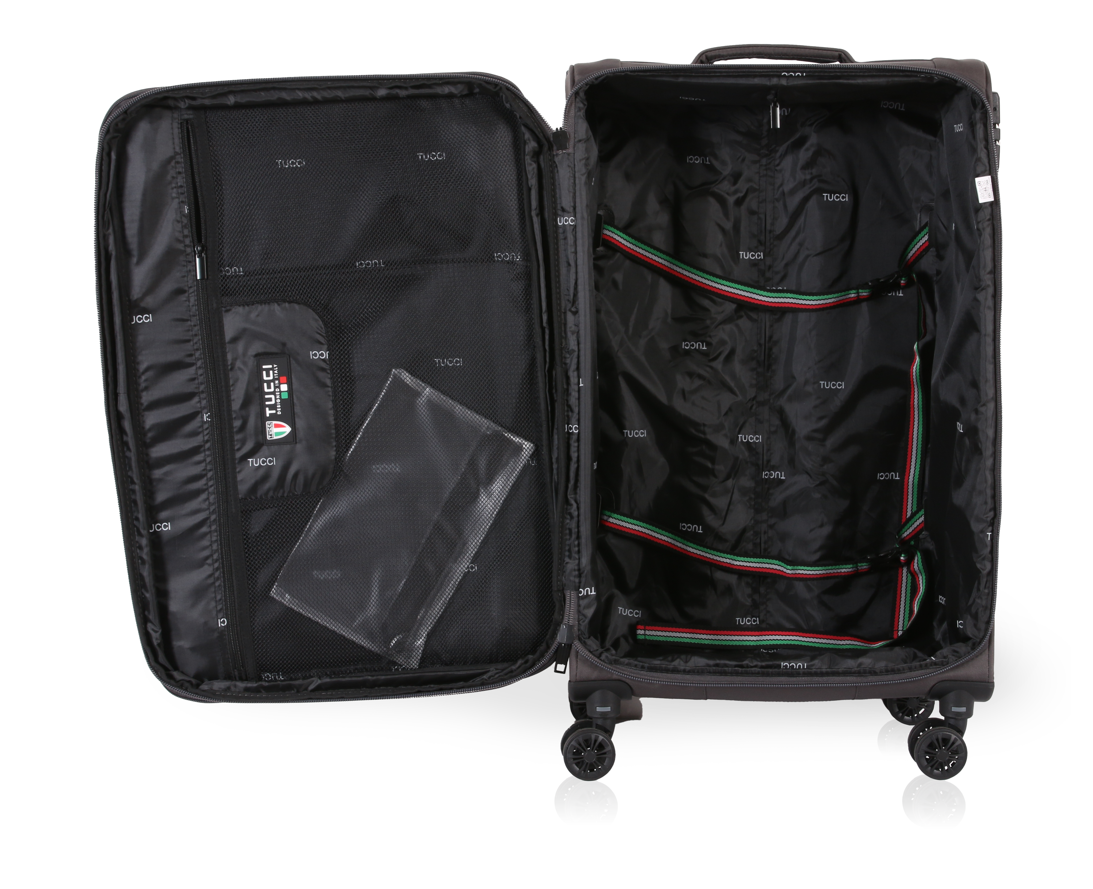 TUCCI Italy SUPREMA (20", 27", 29") Softside Detachable Wheel Luggage Set