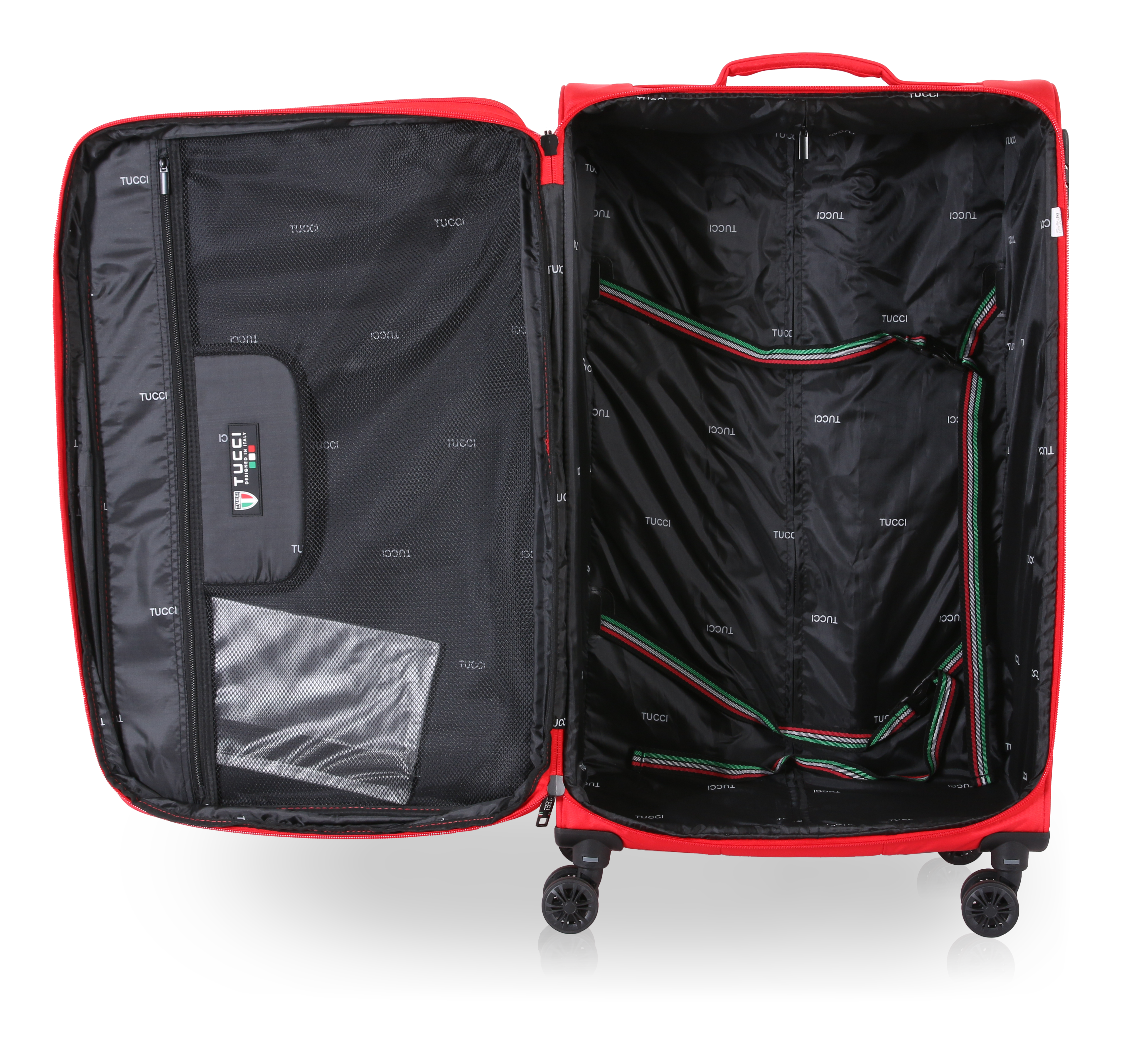 TUCCI Italy SUPREMA (20", 27", 29") Softside Detachable Wheel Luggage Set