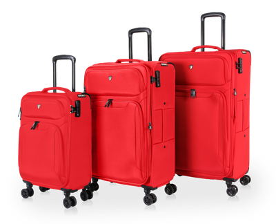 TUCCI Italy SUPERIORE (20", 27", 29") Softside Detachable Wheel Luggage Set