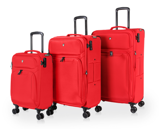 TUCCI Italy SUPERIORE (20", 27", 29") Softside Detachable Wheel Luggage Set