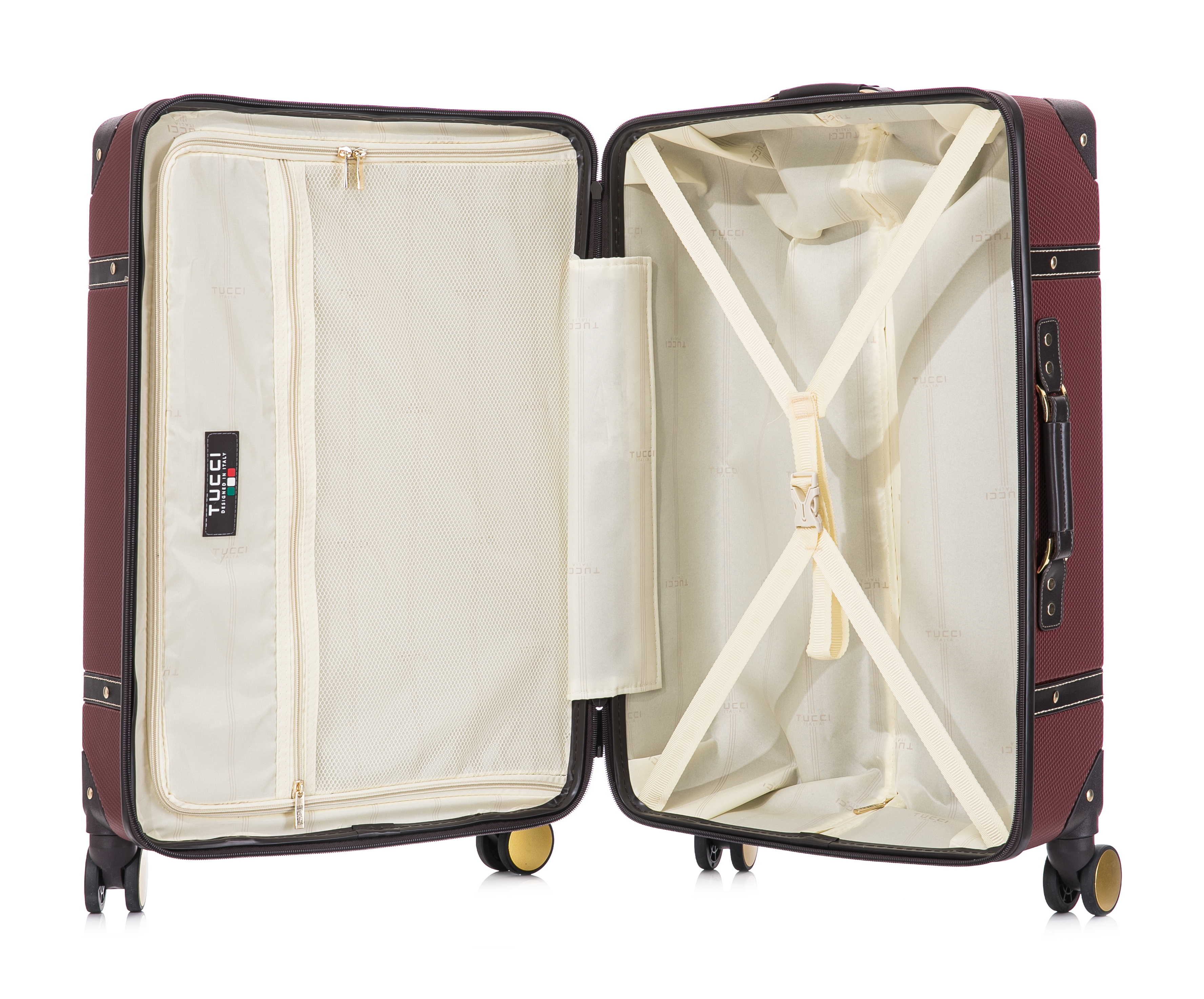 TUCCI Italy LEGATO 24-inch Vinchic Vintage Medium Luggage Suitcase