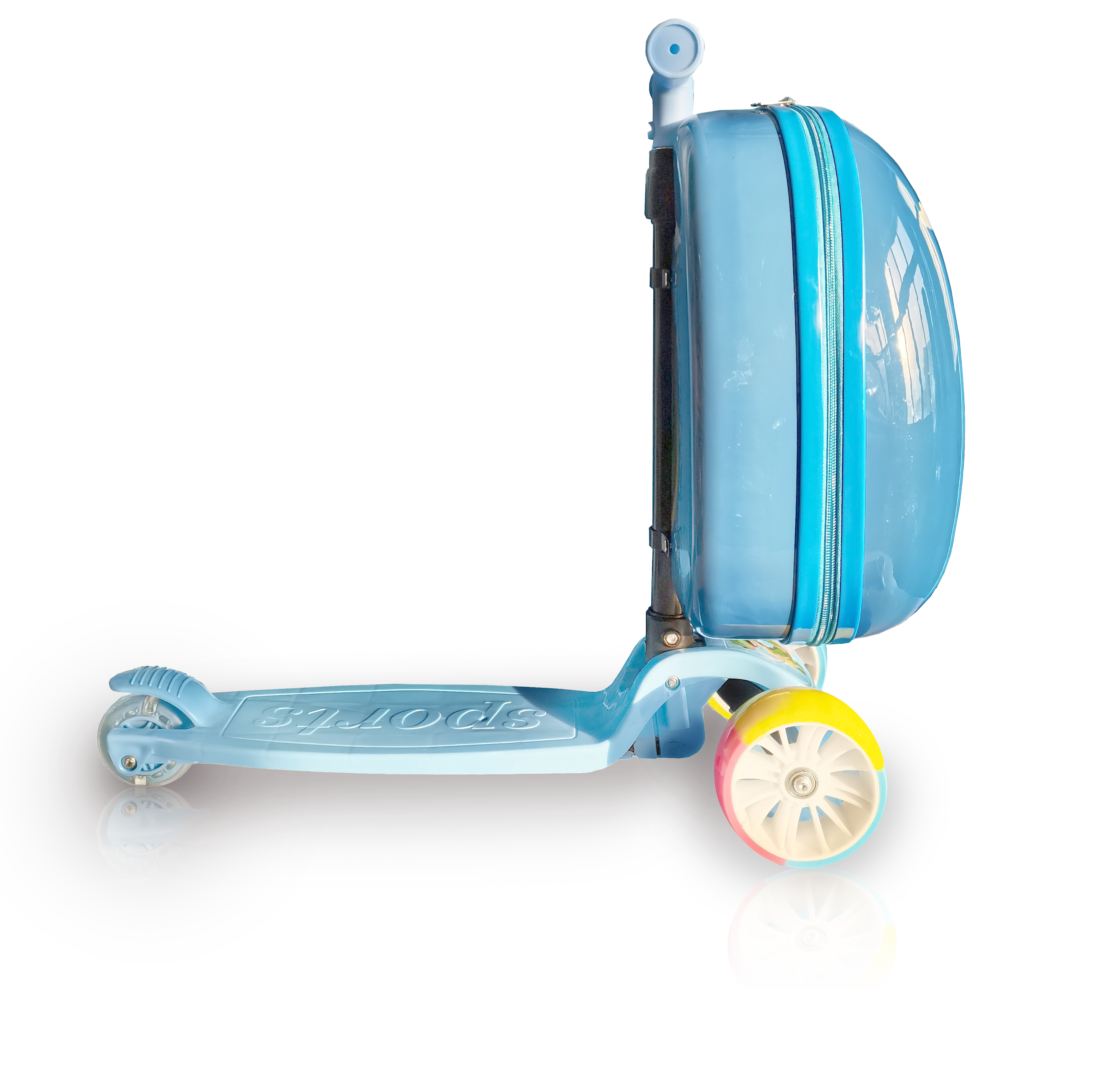 TUCCI Italy HAPPY DINO Scooter Style Kids Suitcase